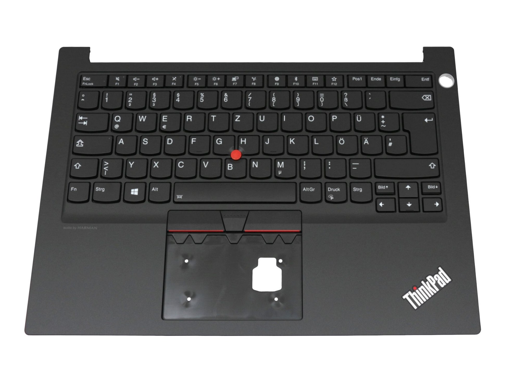 Lenovo PK131D53B11 Tastatur inkl. Topcase DE (deutsch) schwarz/schwarz mit Backlight und Mouse-Stick