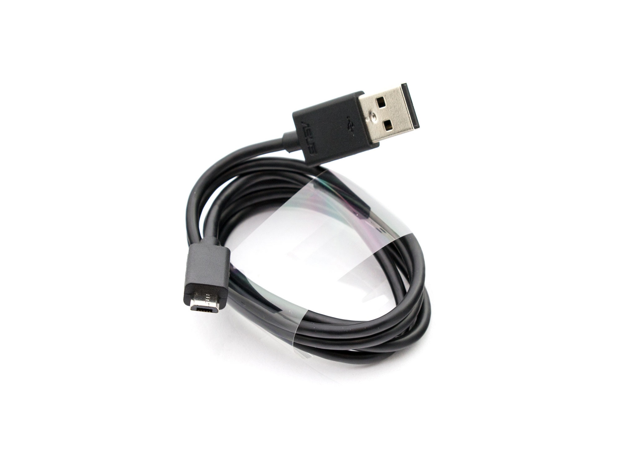Micro-USB Daten- / Ladekabel schwarz 0,90m für Asus MeMo Pad 8 (ME8110CX)