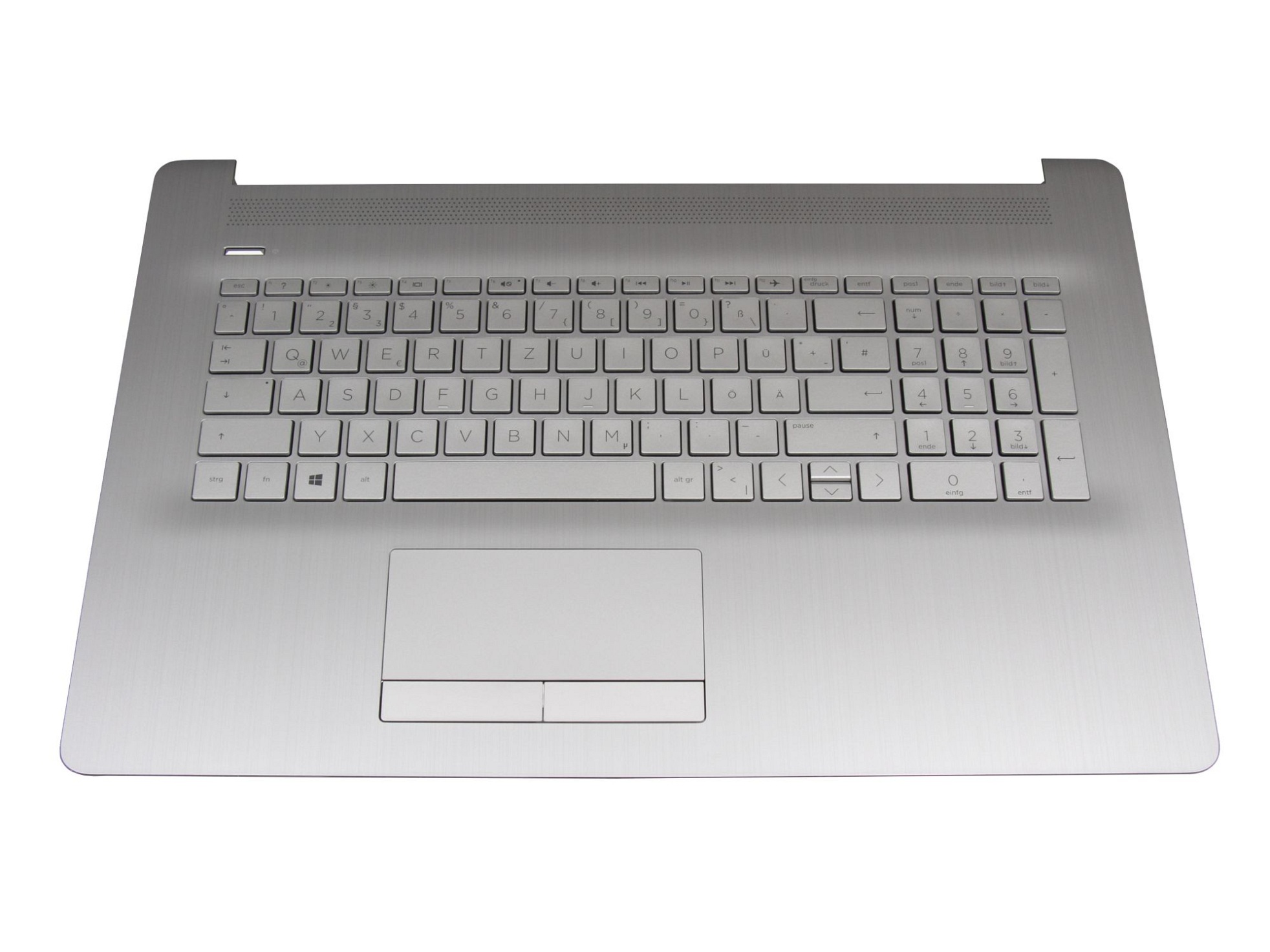 HP HPM17K5 REV.A01 Tastatur inkl. Topcase DE (deutsch) silber/silber