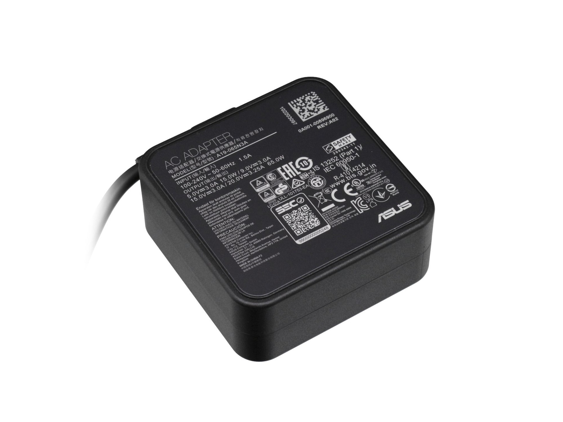 USB-C Netzteil 65,0 Watt für Asus ExpertBook B5 B5402CEA