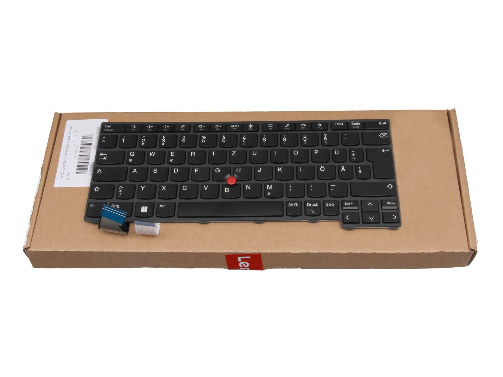 T053L1 Tastatur DE (deutsch) grau/grau mit Backlight und Mouse-Stick