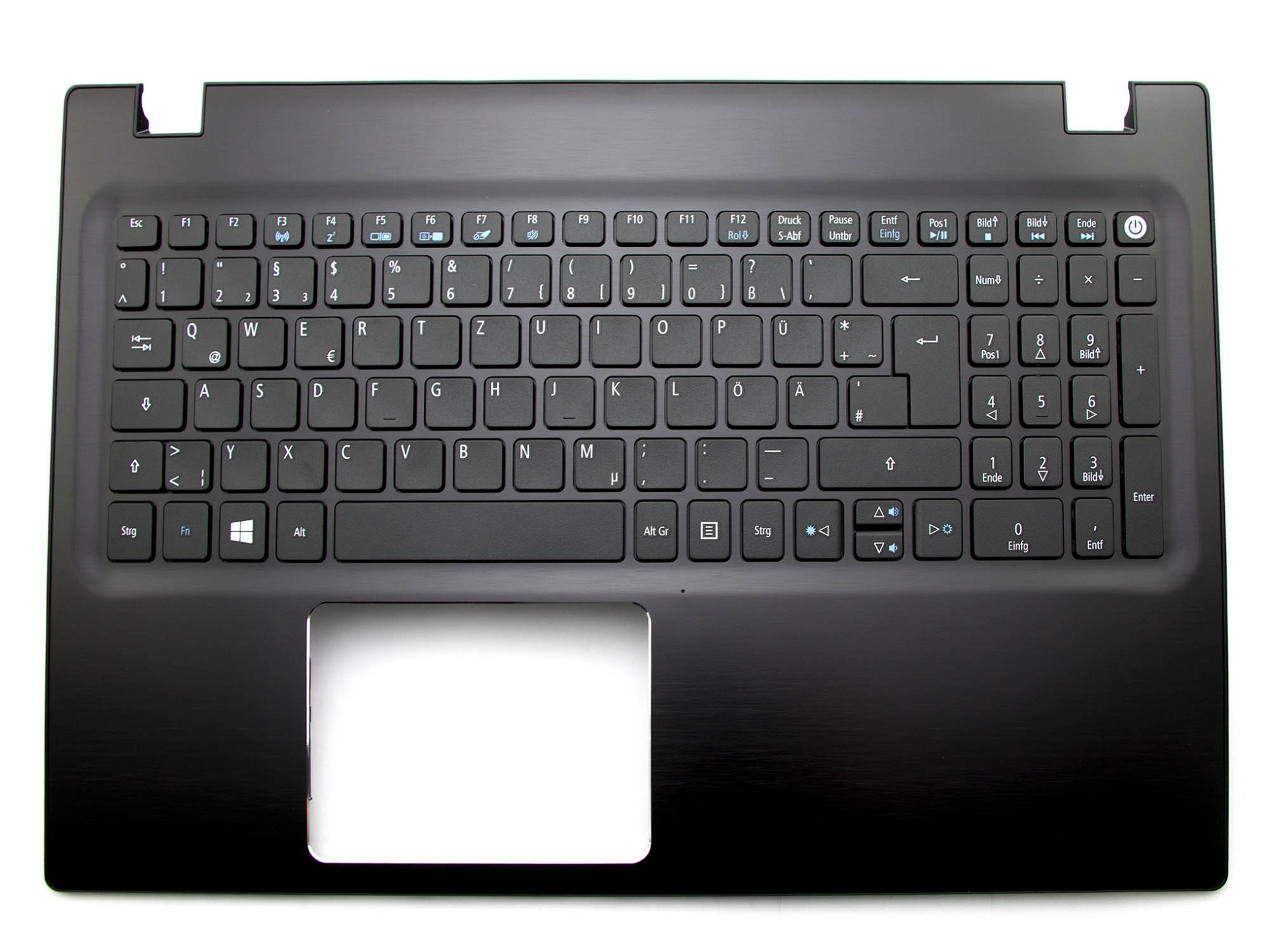 Acer EAZRT00701A Tastatur inkl. Topcase DE (deutsch) schwarz/schwarz