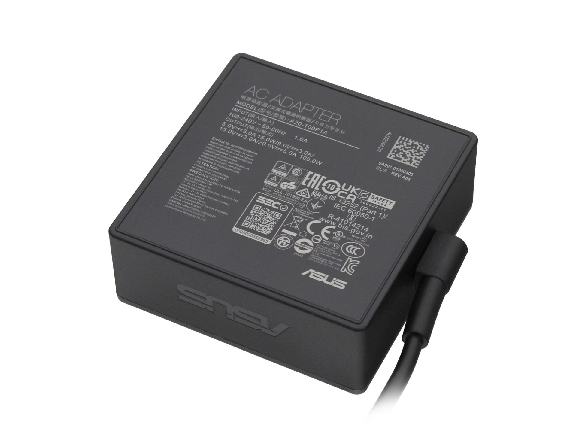 Asus 0A001-01090400 USB-C Netzteil 100,0 Watt