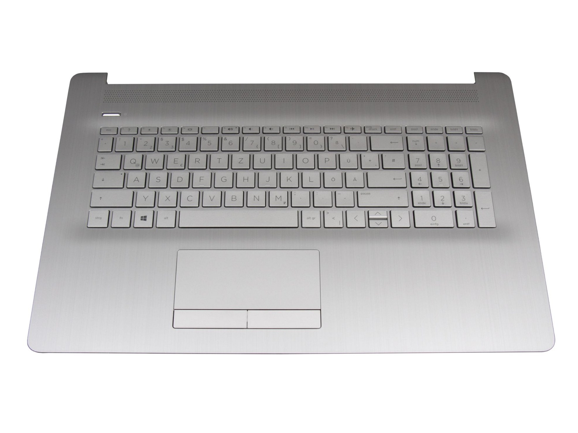 HP L92789-041 Tastatur inkl. Topcase DE (deutsch) silber/silber