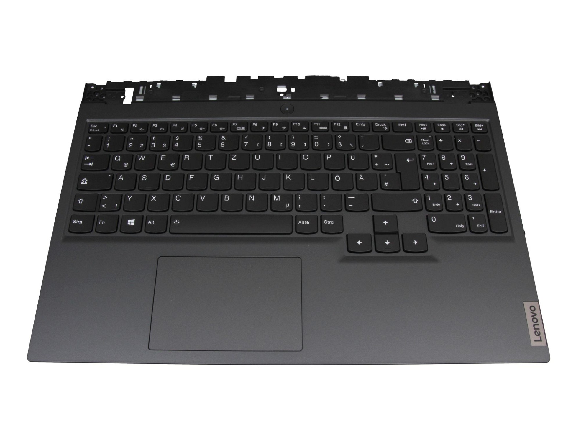 Sunrex V193320EK1-GR Tastatur inkl. Topcase DE (deutsch) schwarz/schwarz mit Backlight