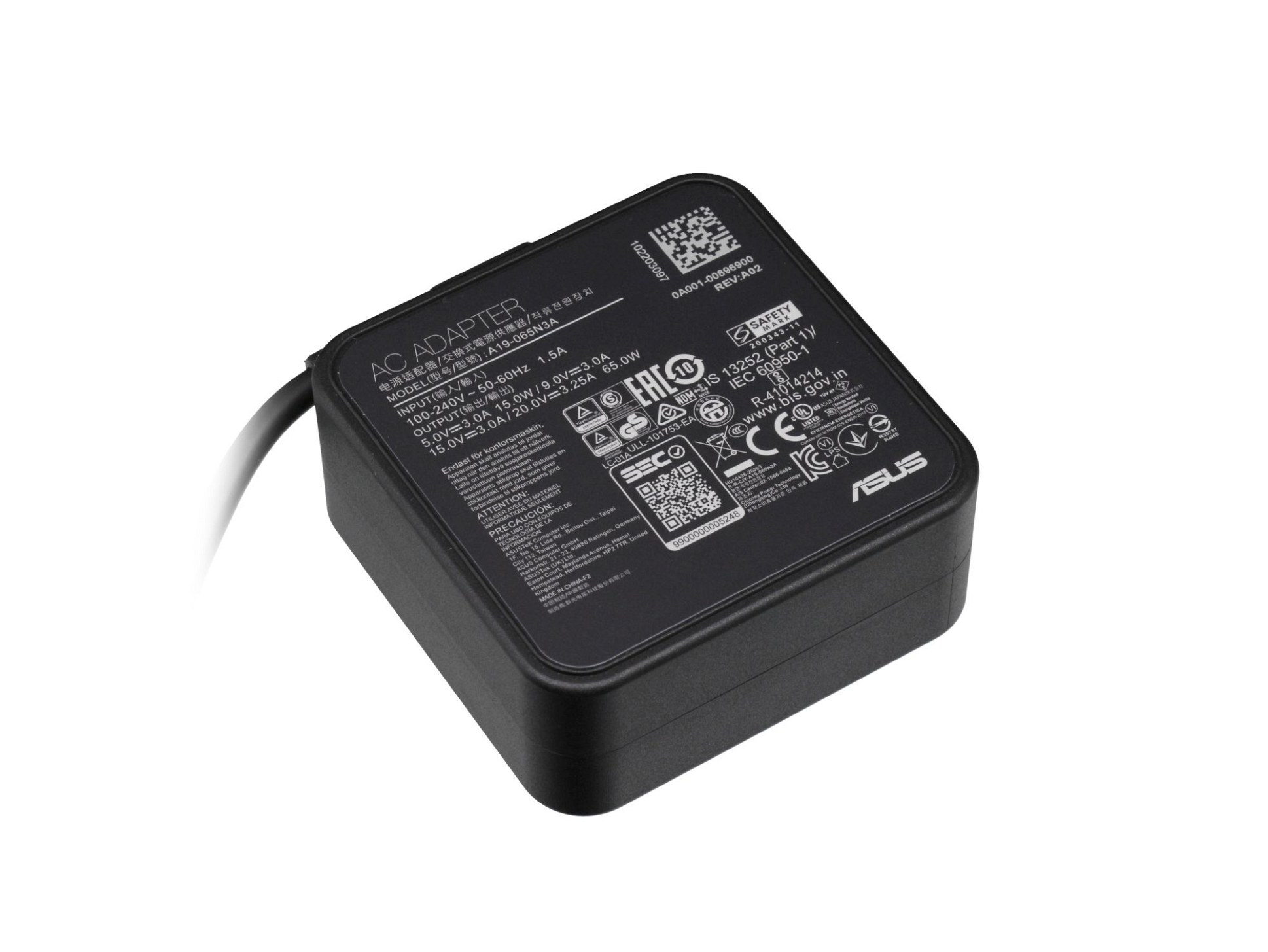 USB-C Netzteil 65,0 Watt für Asus ROG Zephyrus S GX502GW