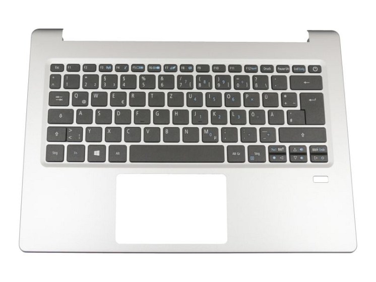 Acer 6B.GNKN5.014 Tastatur inkl. Topcase DE (deutsch) schwarz/silber