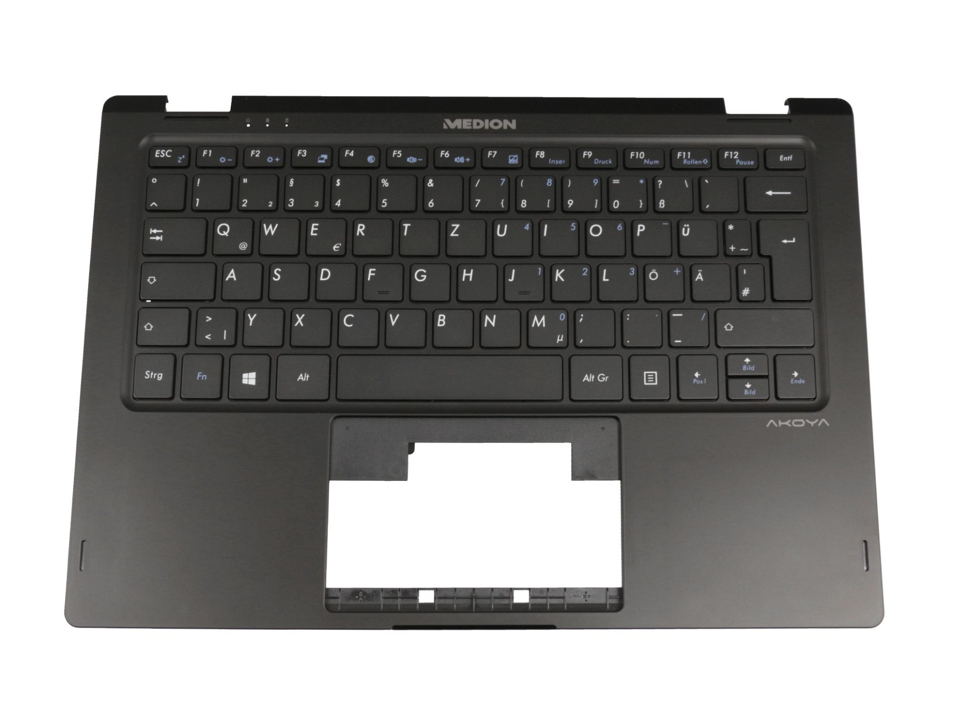 Medion 40069064 Tastatur inkl. Topcase DE (deutsch) schwarz/schwarz