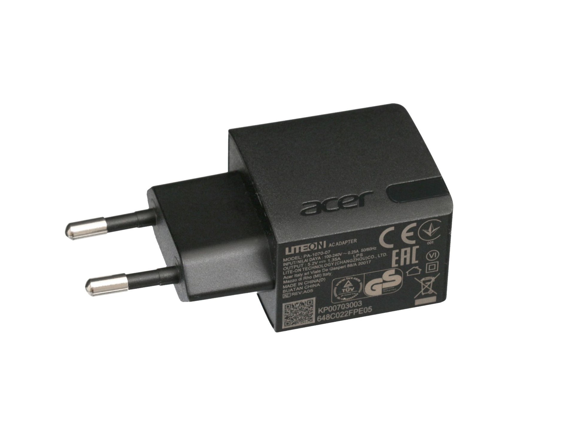 USB Netzteil 7 Watt EU Wallplug für Asus MeMo Pad 7 (ME7000CX)