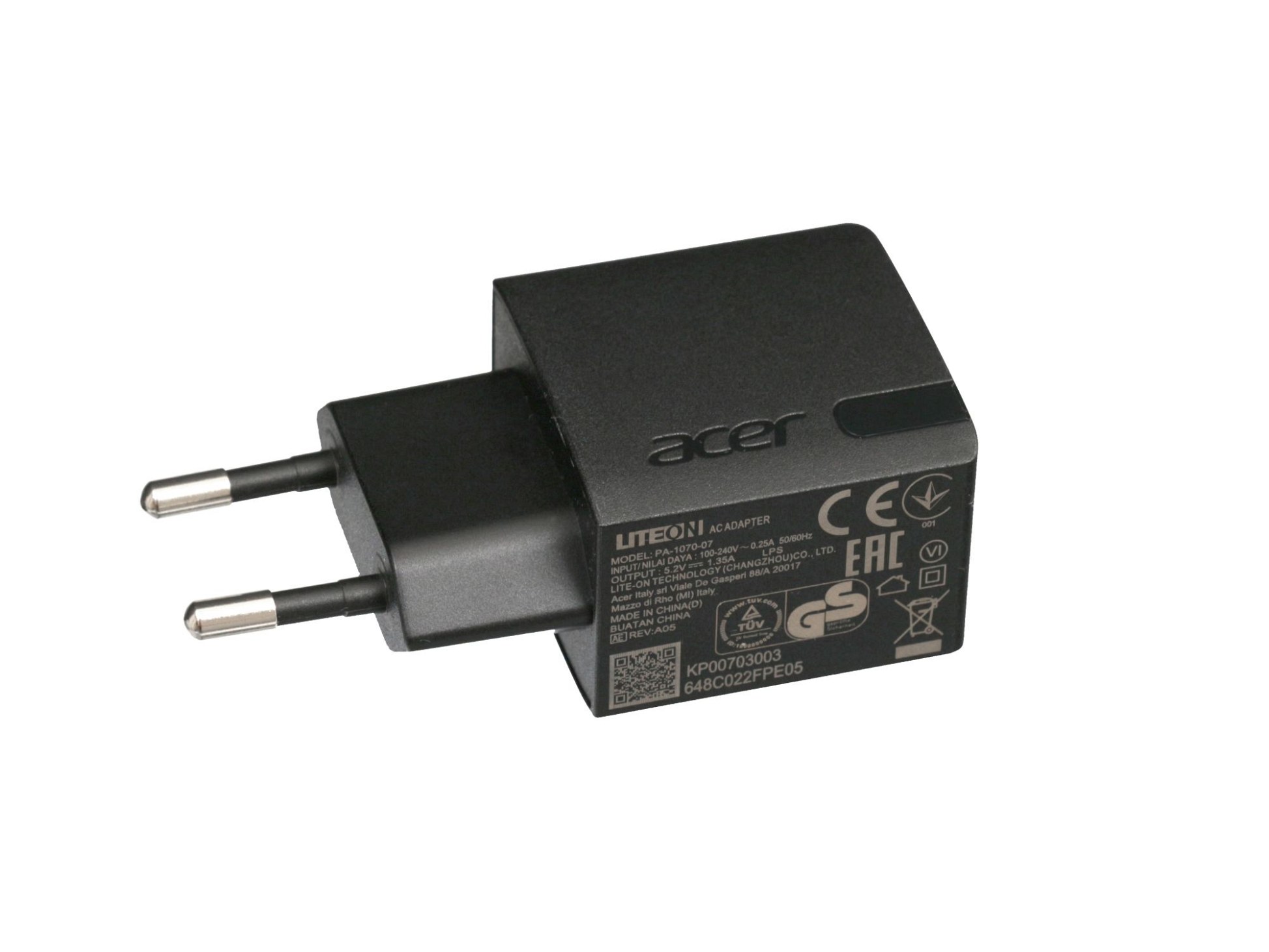 USB Netzteil 7 Watt EU Wallplug für Acer Iconia B1-721