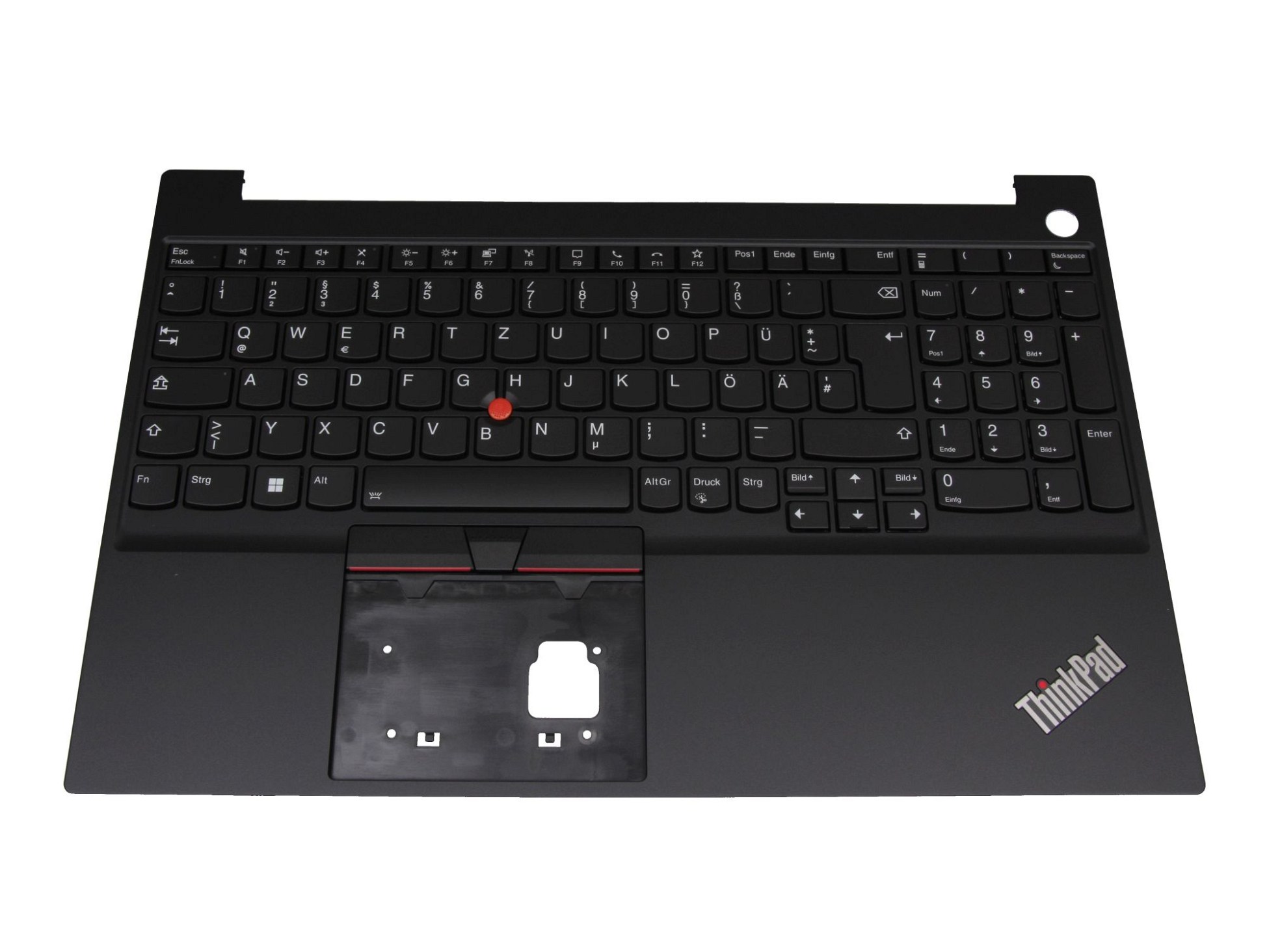 Lenovo AM1HK000100 Tastatur inkl. Topcase DE (deutsch) schwarz/schwarz mit Backlight und Mouse-Stick