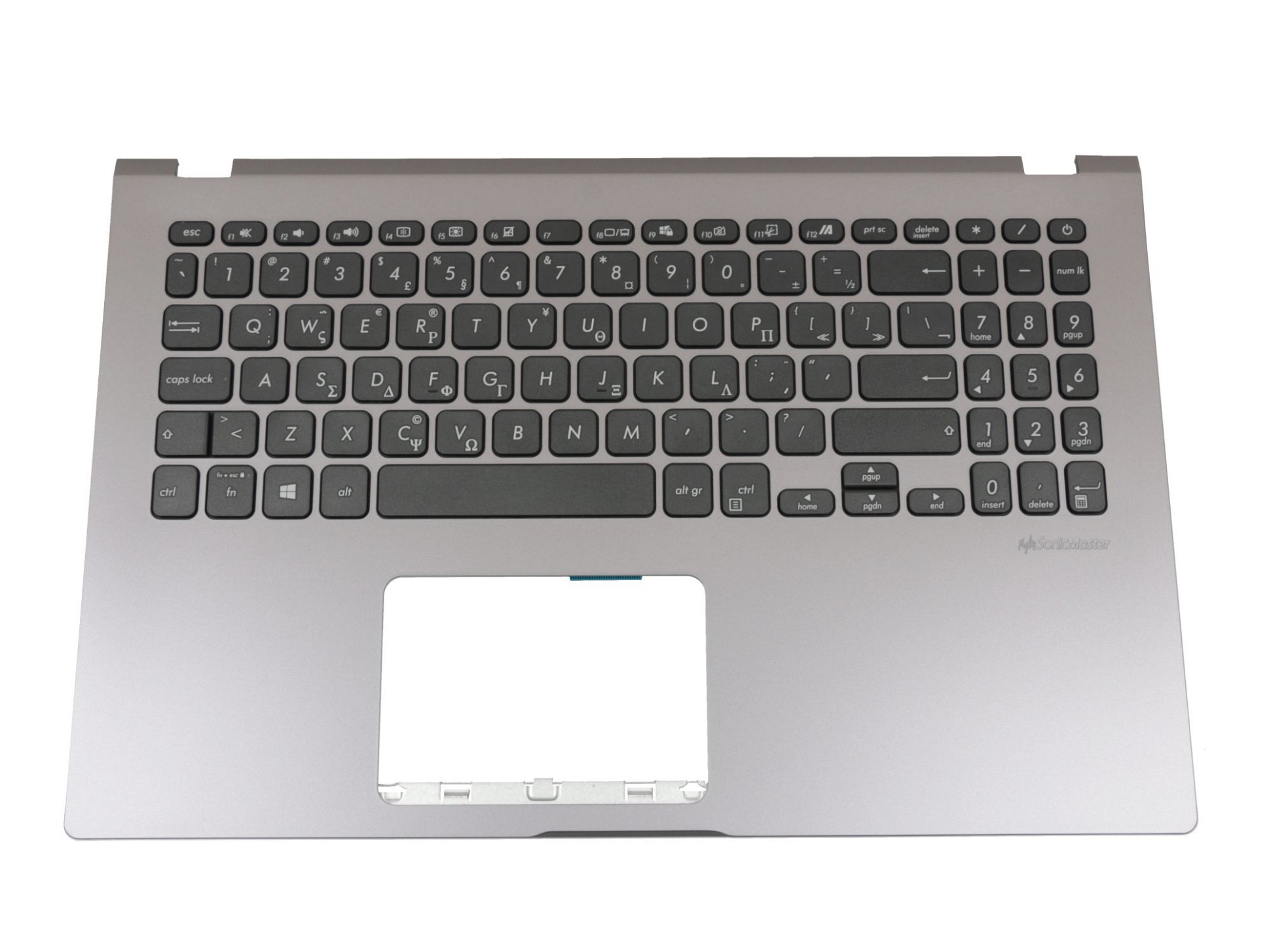Asus 90NB0MZ2-R31GR1 Tastatur inkl. Topcase GR (griechisch) schwarz/grau