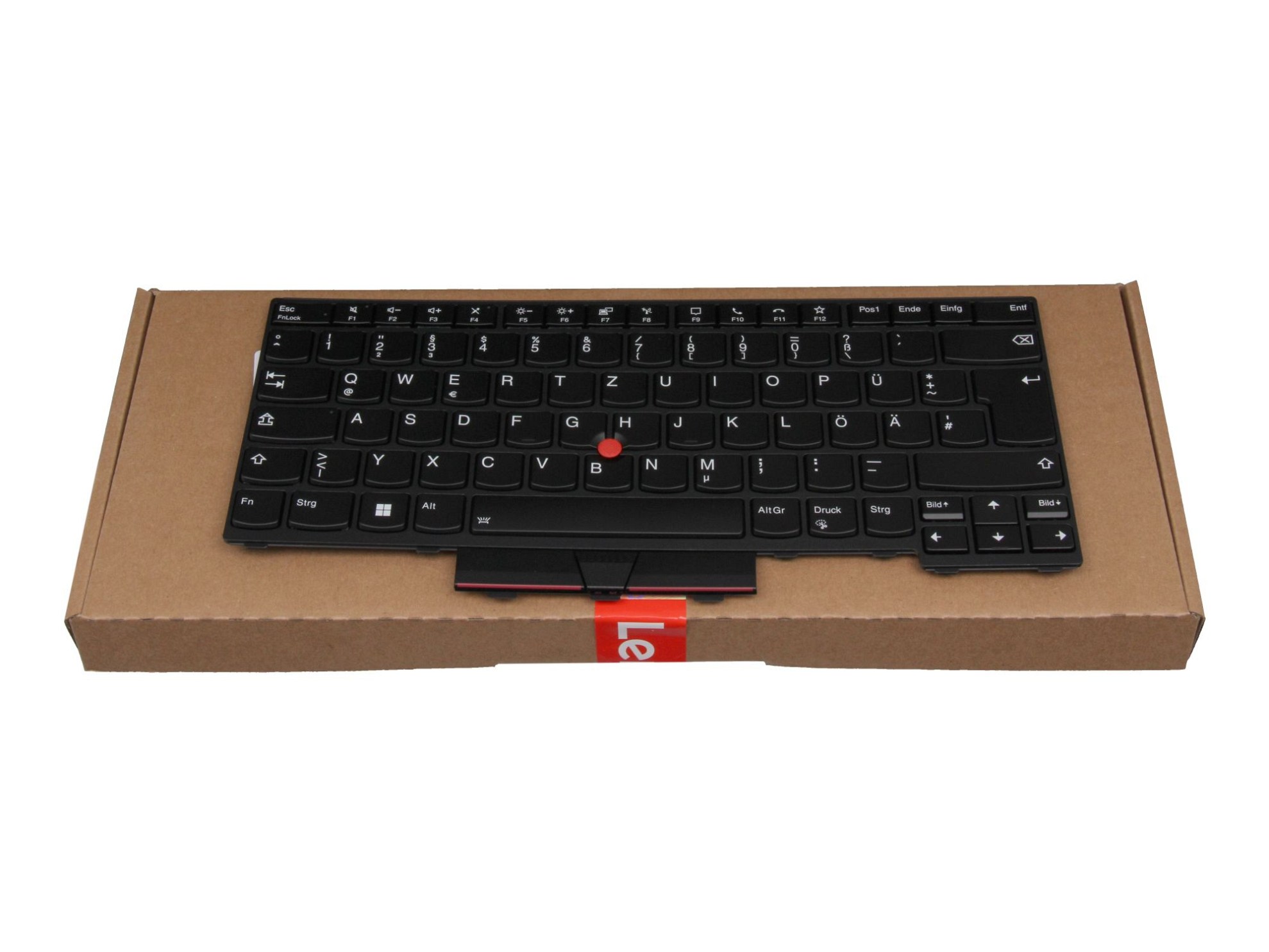 Lenovo V191620BK1GR Tastatur DE (deutsch) schwarz/schwarz mit Backlight und Mouse-Stick