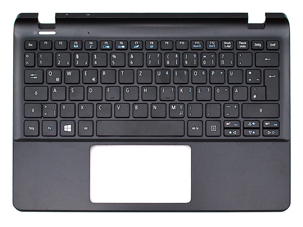 Acer NKI111704 Tastatur inkl. Topcase DE (deutsch) schwarz/schwarz
