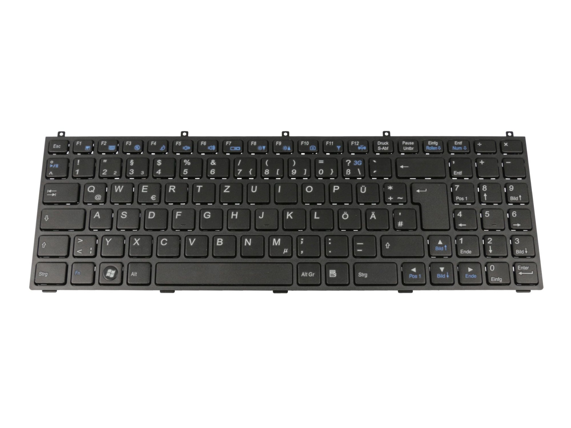 Clevo MP-08J46D0-4307W Tastatur DE (deutsch) schwarz/grau
