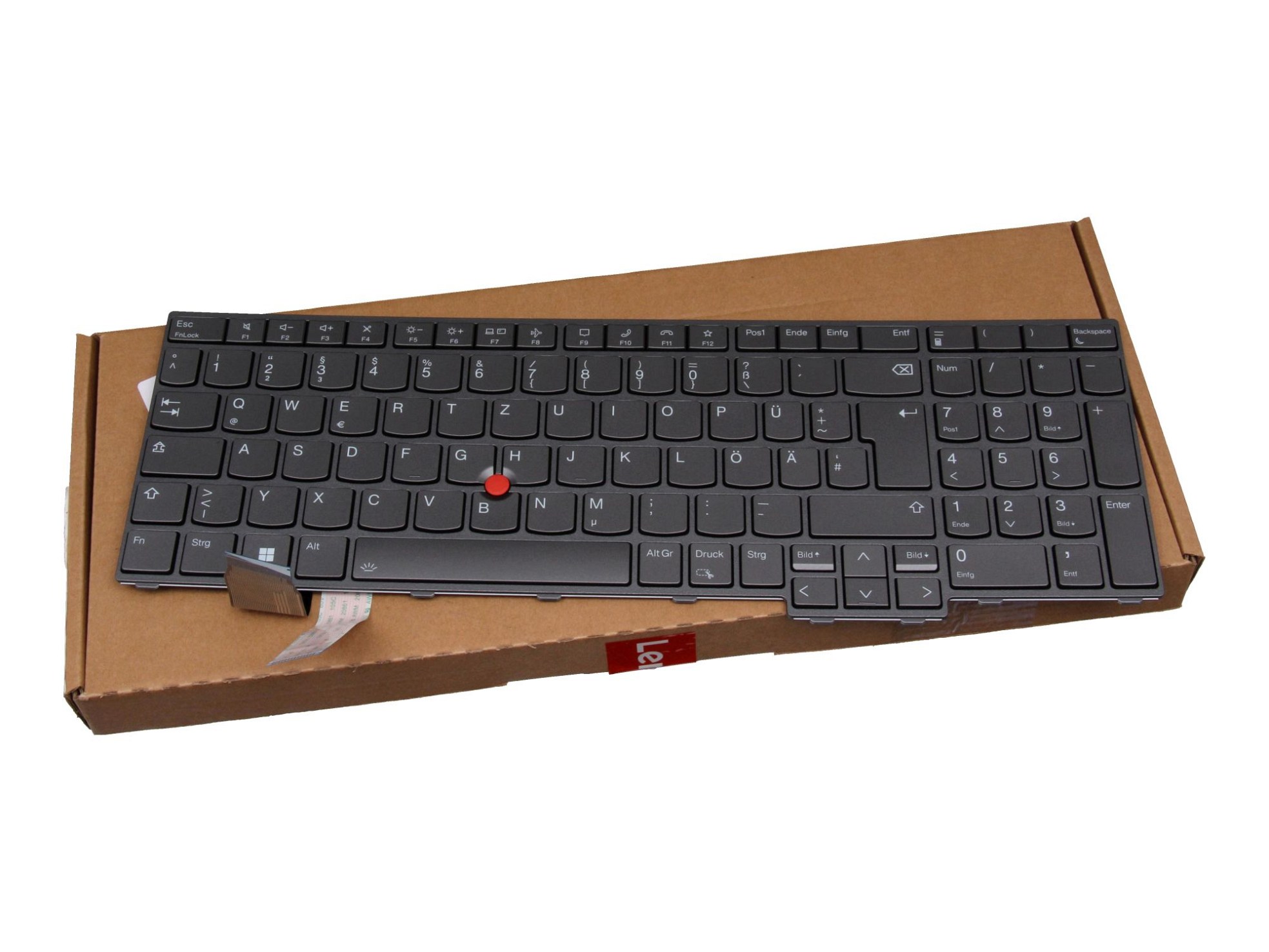 Lenovo PSG16E19TLEL2 Tastatur DE (deutsch) grau/grau mit Backlight und Mouse-Stick