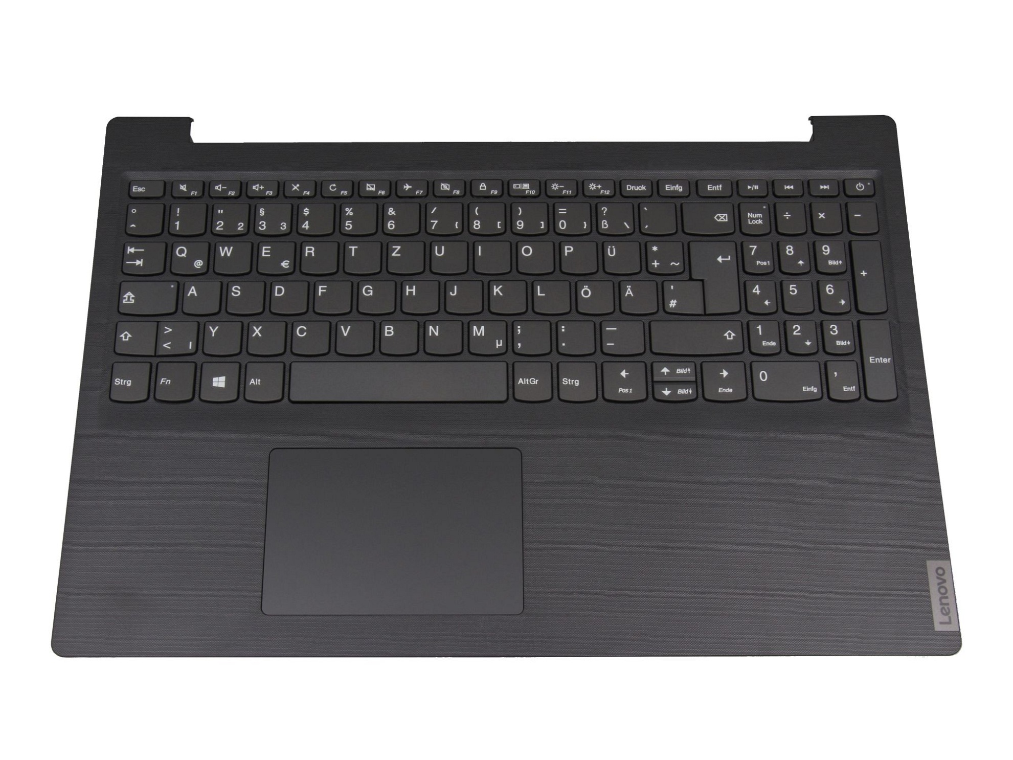 Lenovo PC5CP-GR Tastatur inkl. Topcase DE (deutsch) dunkelgrau/grau