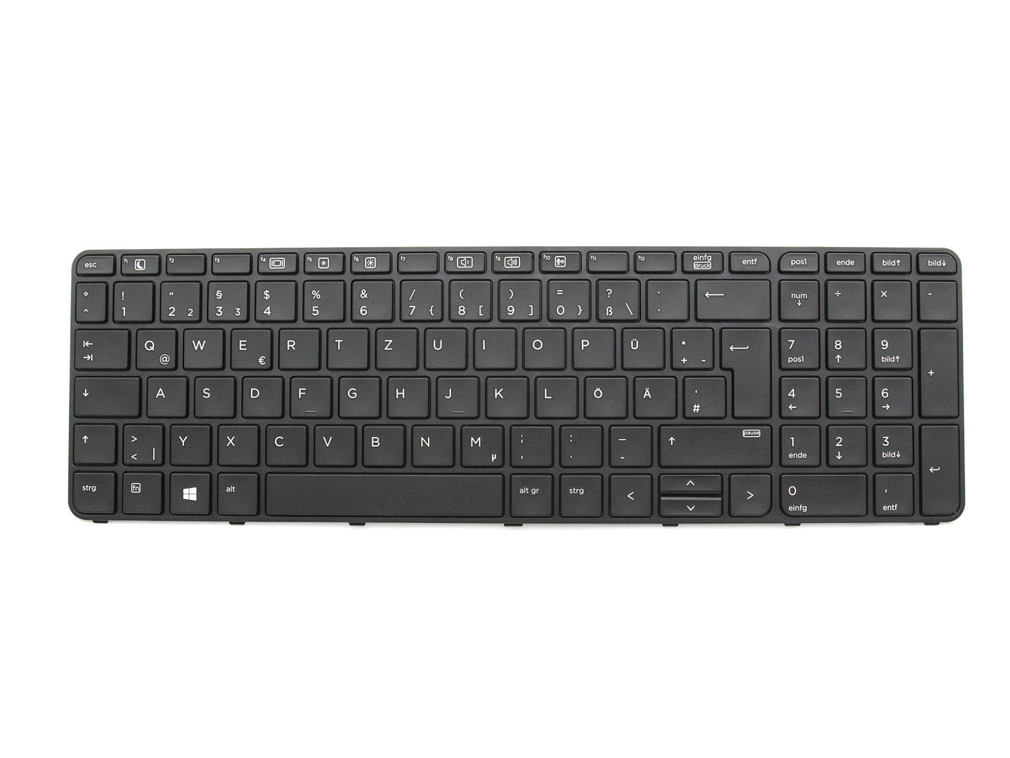 HP V151646AK1 Tastatur DE (deutsch) schwarz/schwarz matt