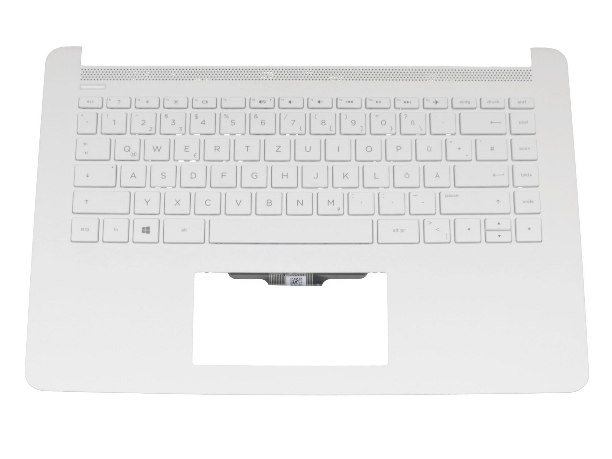 HP EAG72003020 Tastatur inkl. Topcase DE (deutsch) weiß/weiß