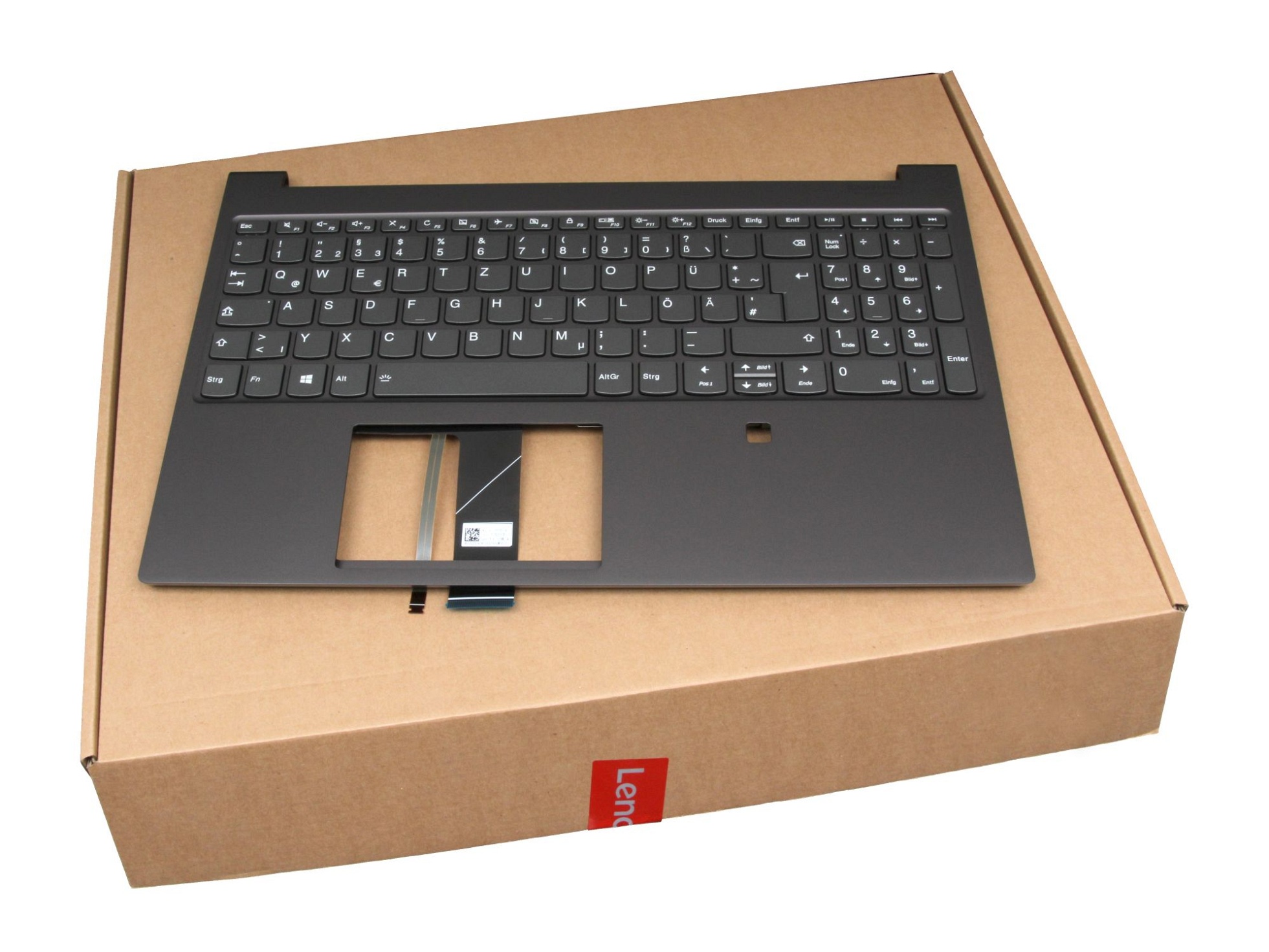 Lenovo V171020HK1-GR Tastatur inkl. Topcase DE (deutsch) grau/grau mit Backlight