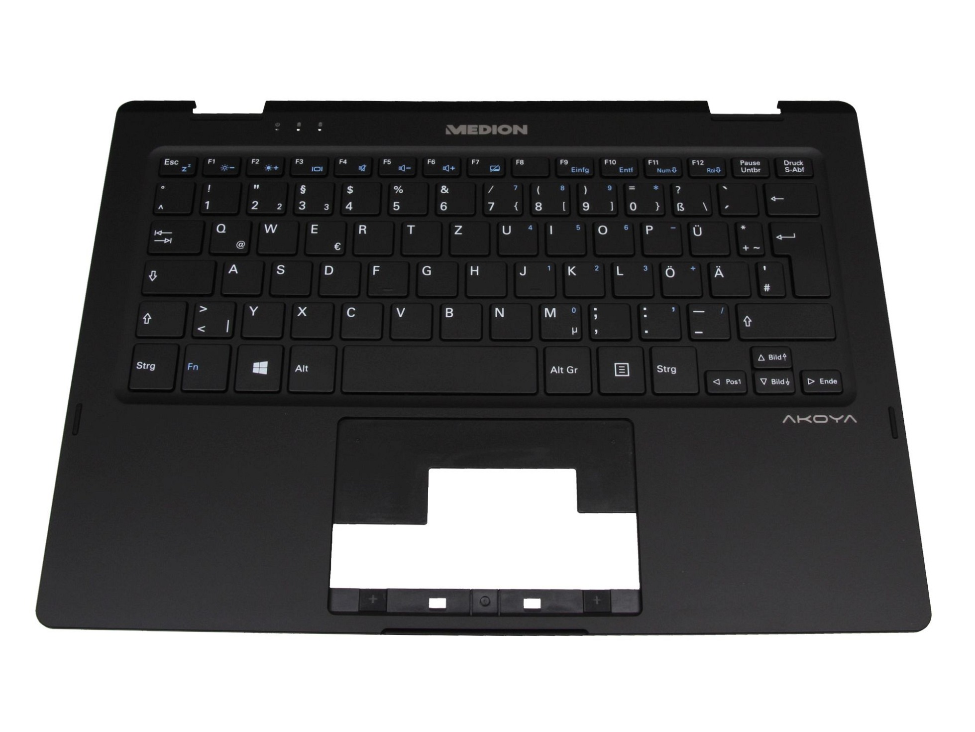 Medion 40069365 Tastatur inkl. Topcase DE (deutsch) schwarz/schwarz