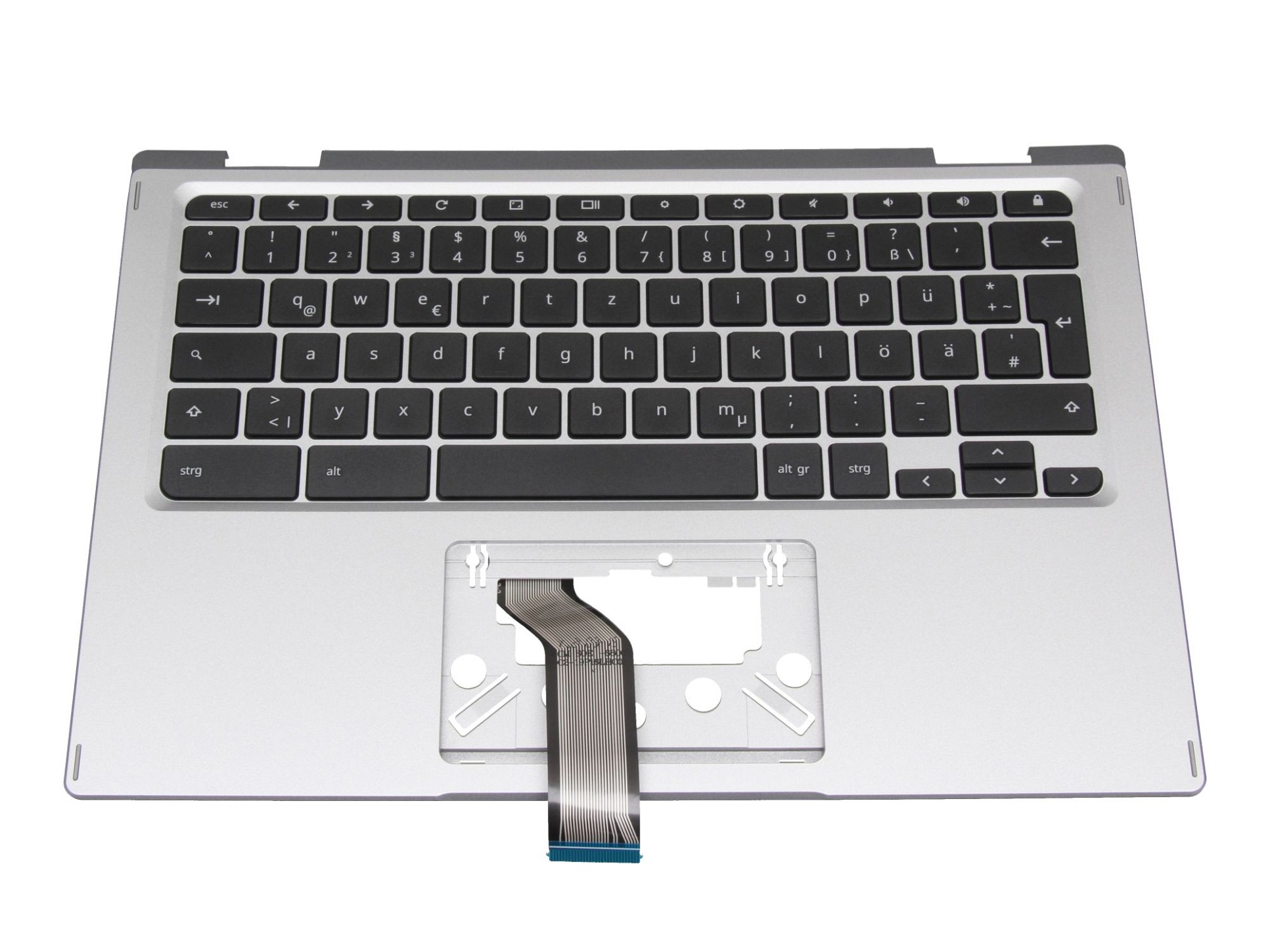 Acer ACM19P1/6D0 Tastatur inkl. Topcase DE (deutsch) schwarz/silber