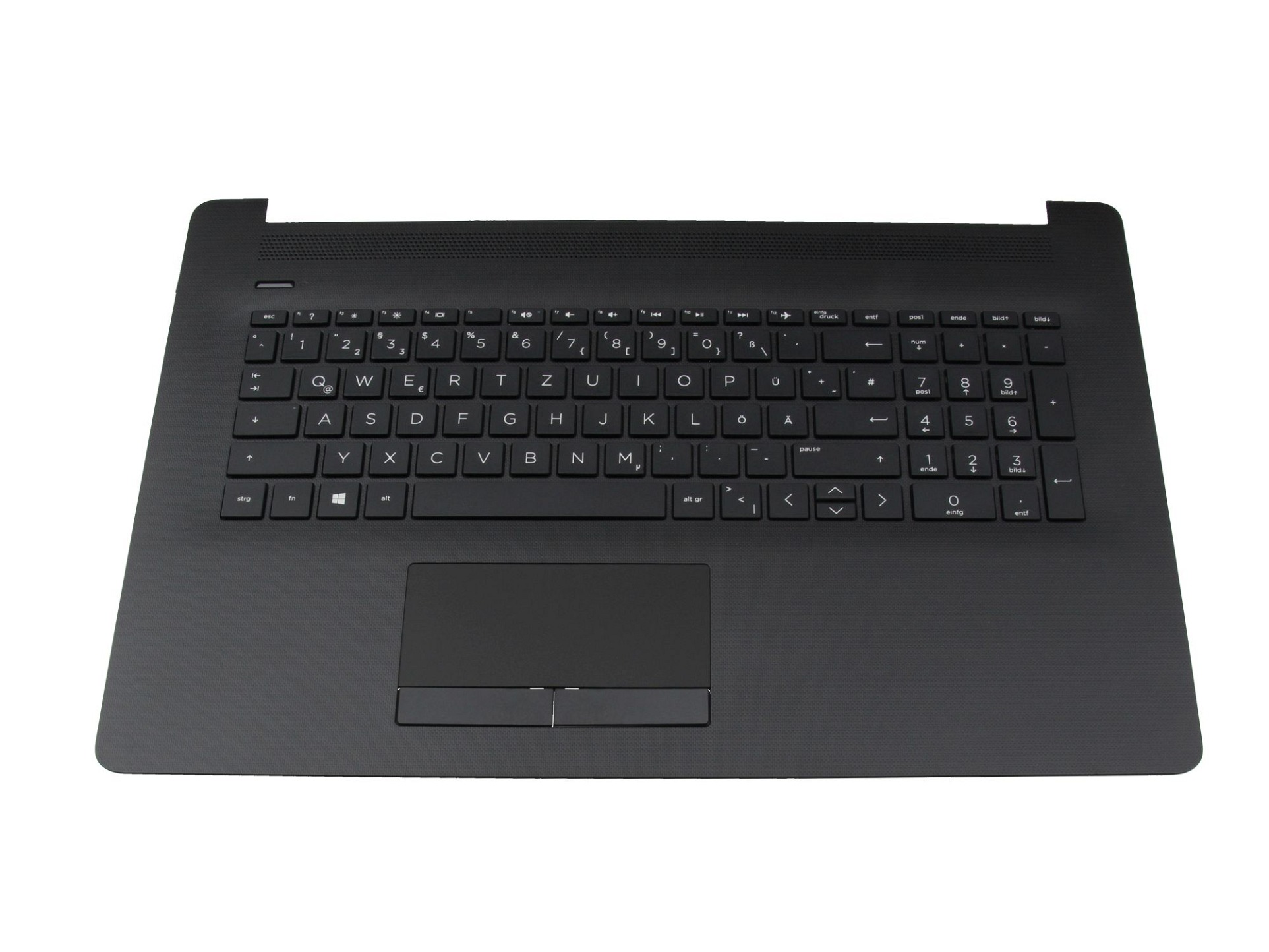 HP SB550A-73HD Tastatur inkl. Topcase DE (deutsch) schwarz/schwarz (mit TP/DVD, Oberflächenstruktur "Diamond")
