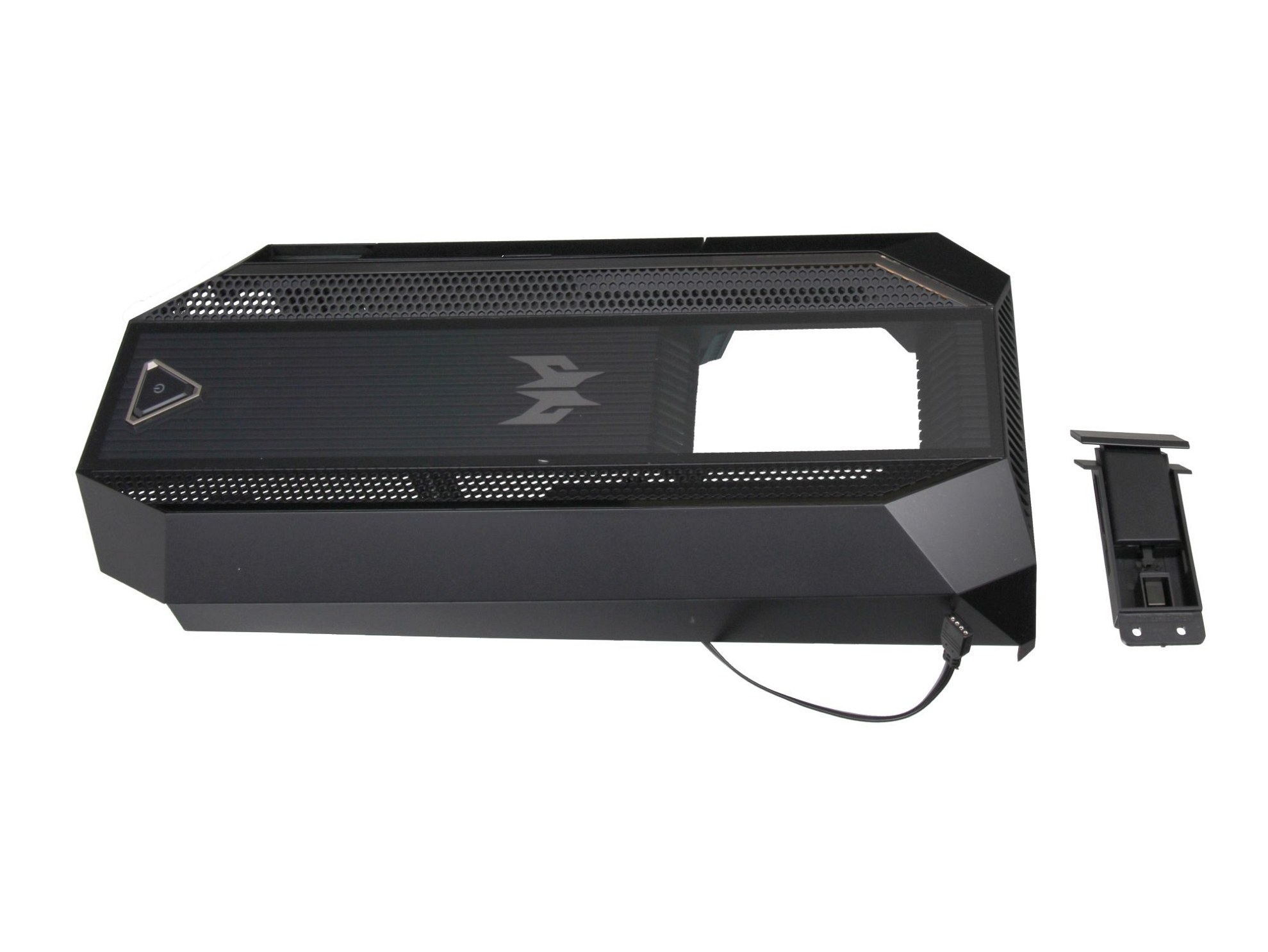 Acer 60.E2CD1.001 Front-Abdeckung schwarz (mit Kopfhörer Aufhängung)