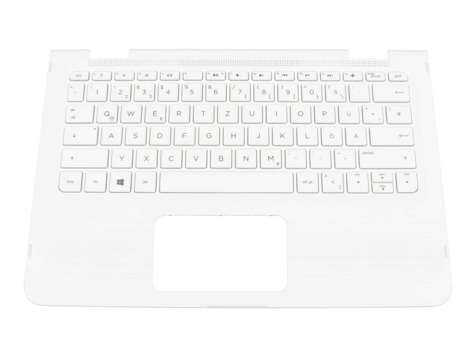 HP 71NEK132163 Tastatur inkl. Topcase DE (deutsch) weiß/weiß