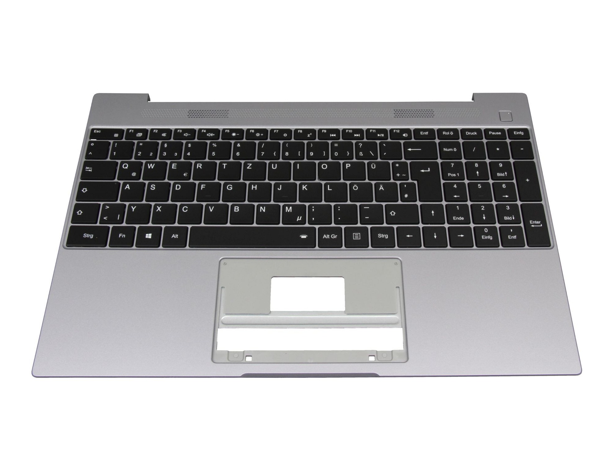 Medion 40077073 Tastatur inkl. Topcase DE (deutsch) schwarz/grau mit Backlight