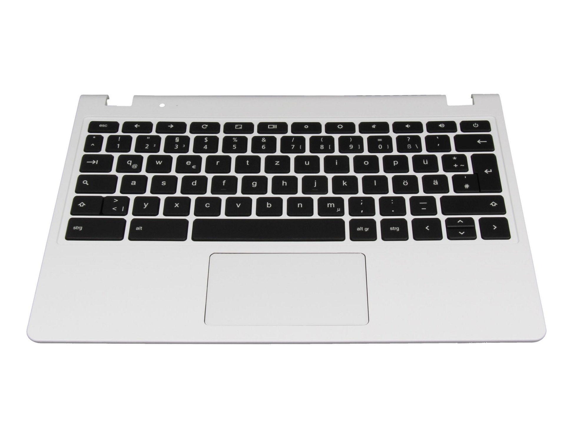 Acer 60.SHEN7.007 Tastatur inkl. Topcase DE (deutsch) schwarz/weiß