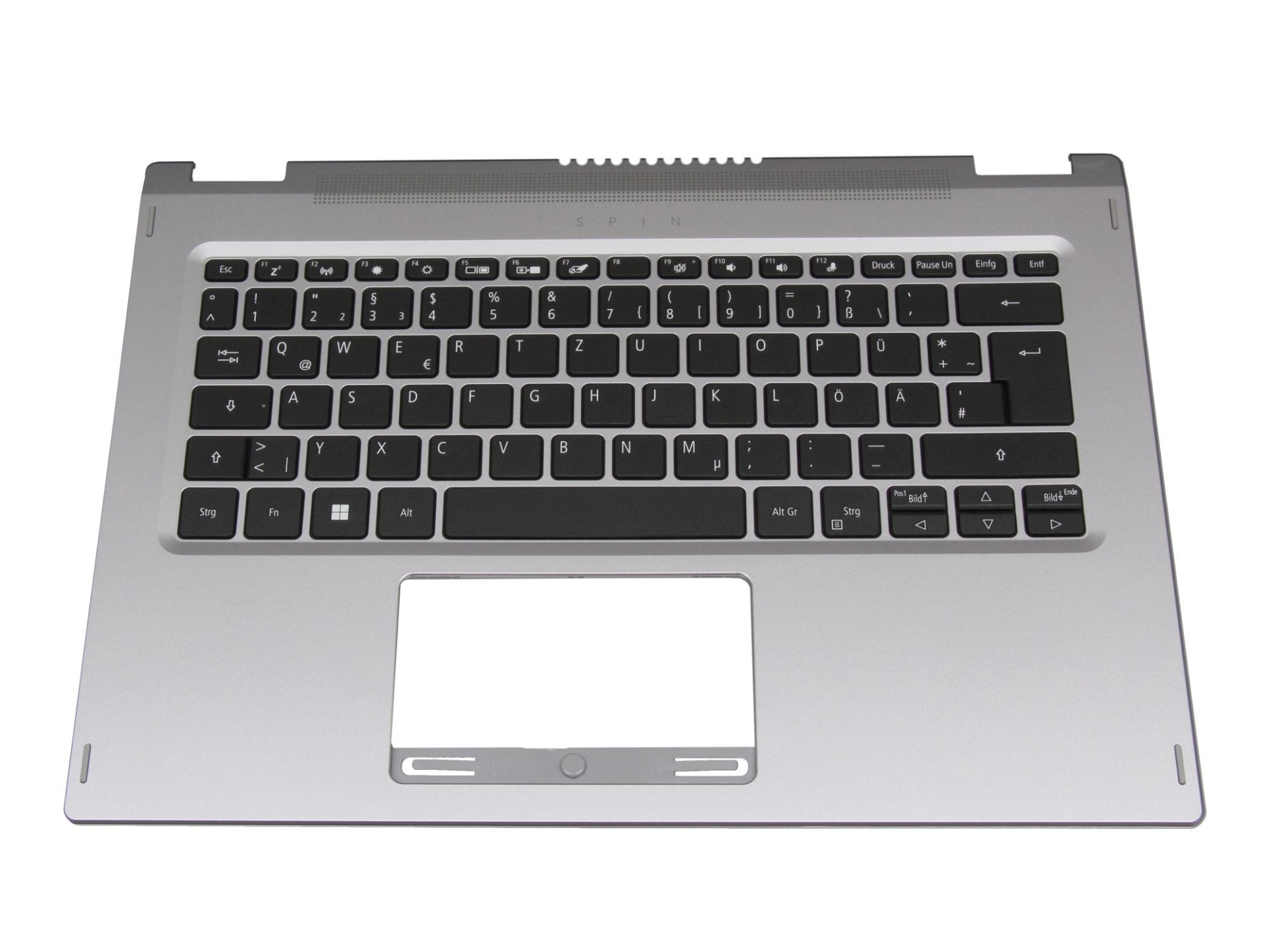 Acer 8ABDC96600 Tastatur inkl. Topcase DE (deutsch) schwarz/silber