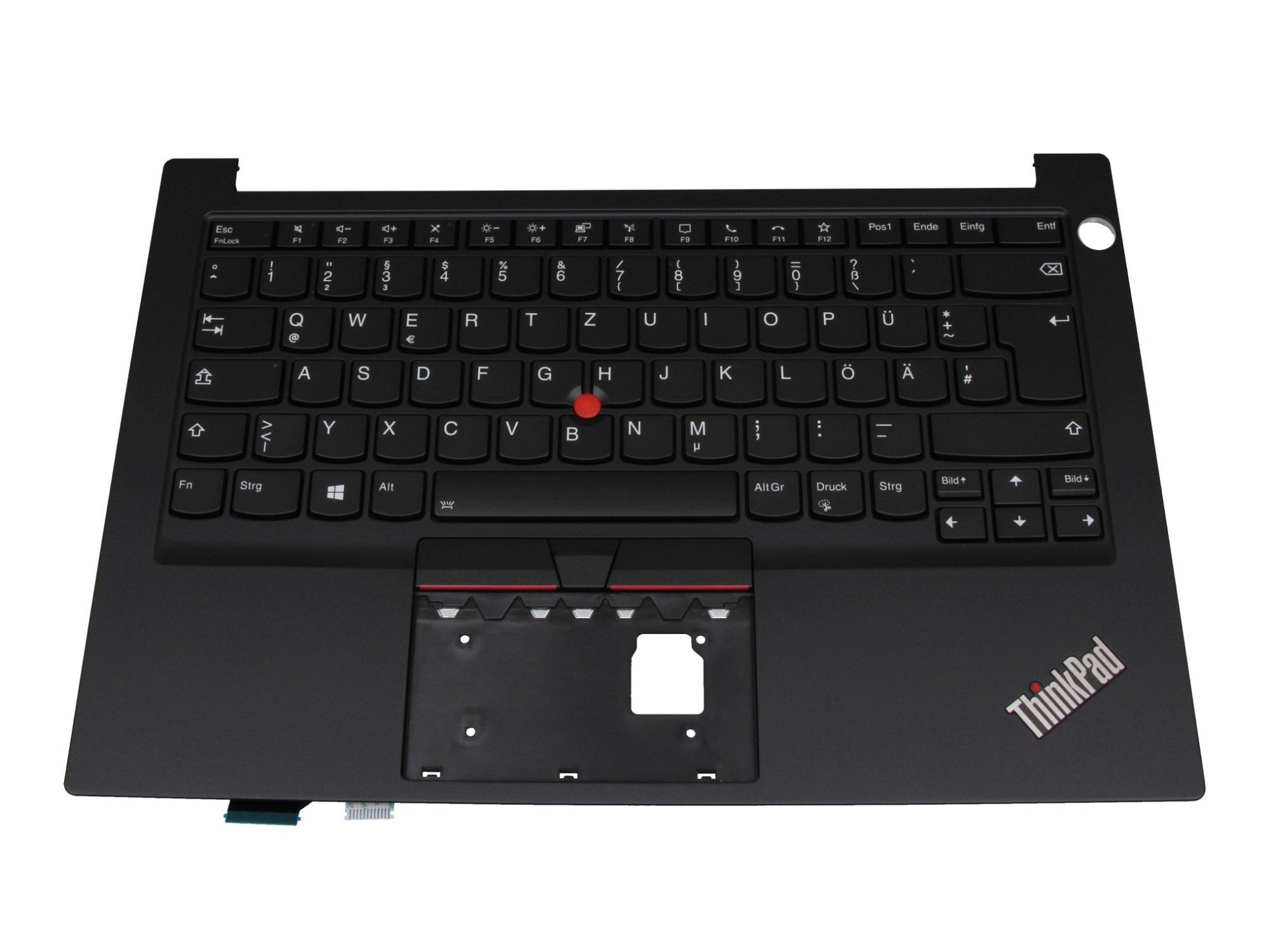 Lenovo PK131HJ3B11 Tastatur inkl. Topcase DE (deutsch) schwarz/schwarz mit Backlight und Mouse-Stick