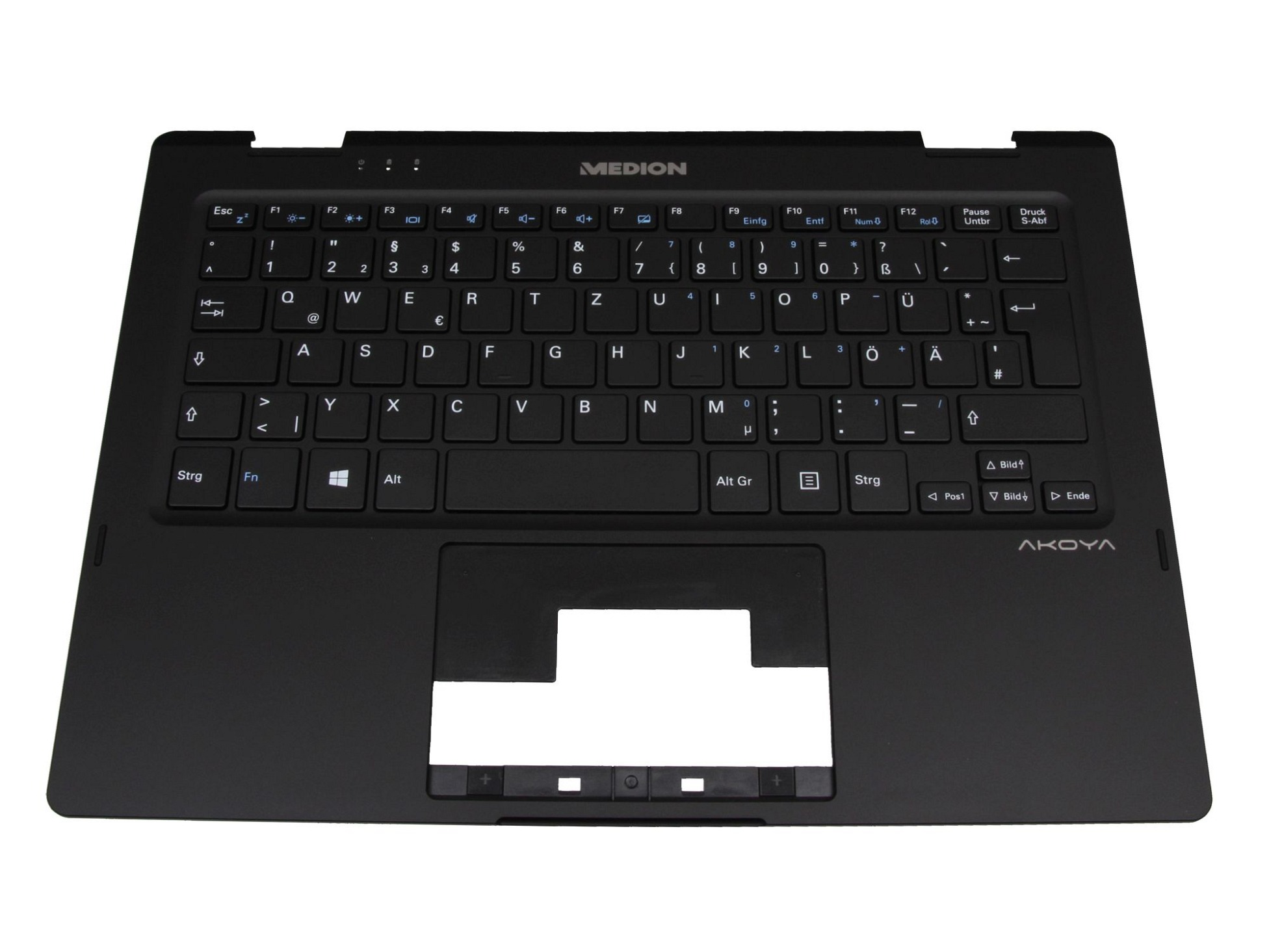 Medion 40073016 Tastatur inkl. Topcase DE (deutsch) schwarz/schwarz