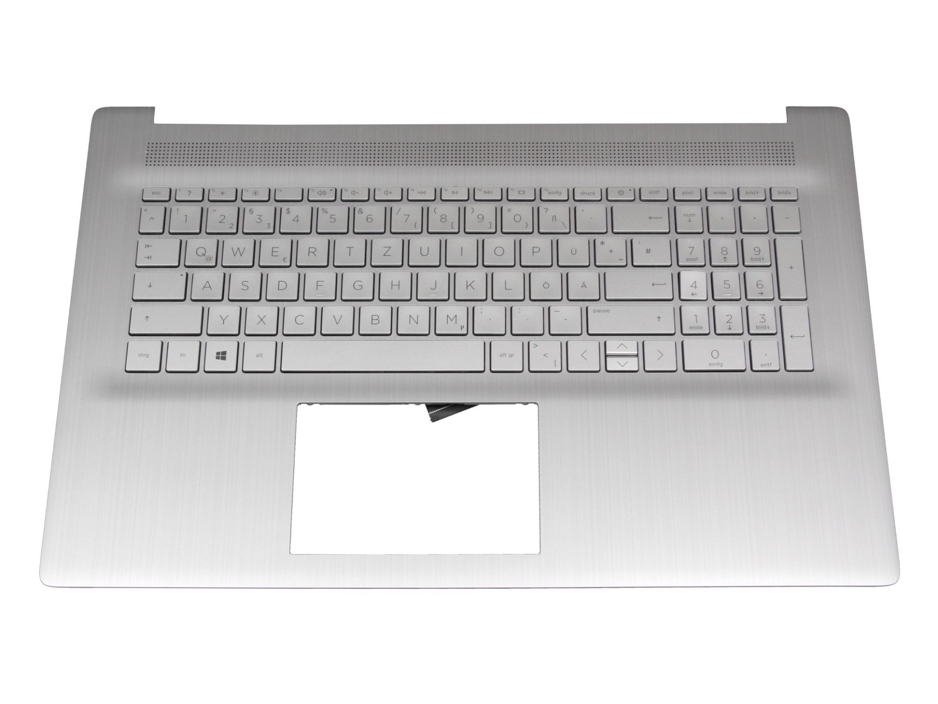 HP M53082-041 Tastatur inkl. Topcase DE (deutsch) silber/silber