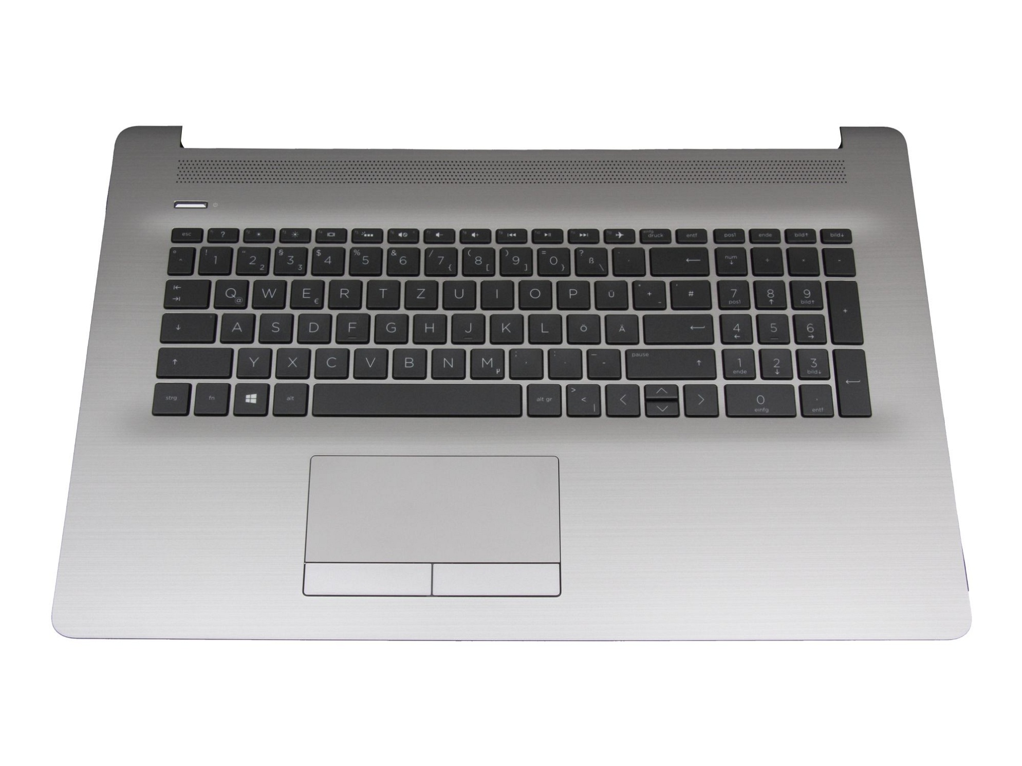 HP 6070B1714501 Tastatur inkl. Topcase DE (deutsch) schwarz/silber mit Backlight ohne ODD