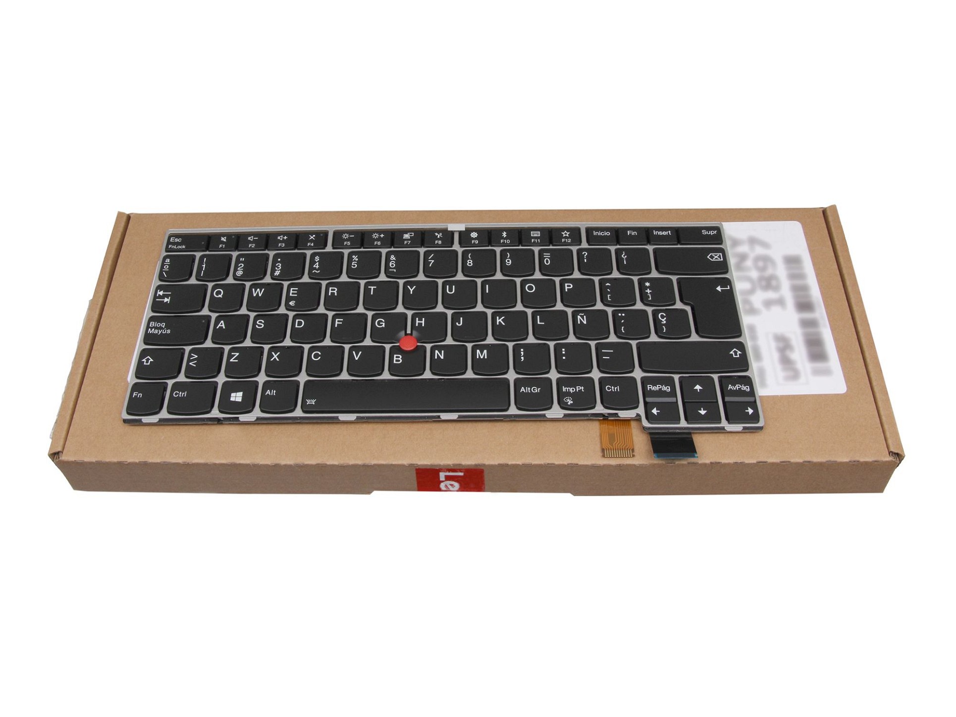 Lenovo 01ER879 Tastatur SP (spanisch) schwarz mit Backlight und Mouse-Stick