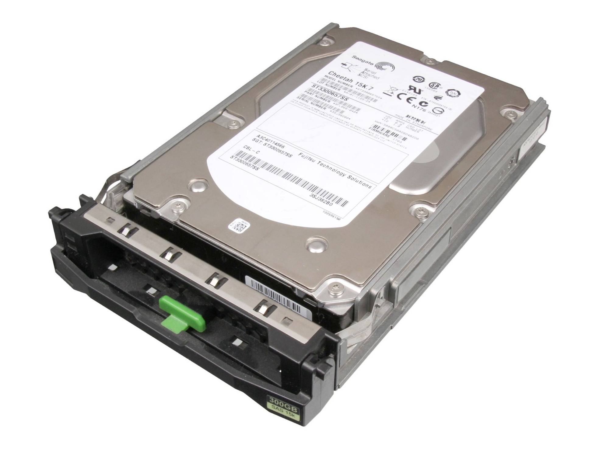 Seagate ST3300657SS Server Festplatte HDD 300GB (3,5 Zoll / 8,9 cm) SAS II (6 Gb/s) 15K inkl. Hot-Plug Gebraucht
