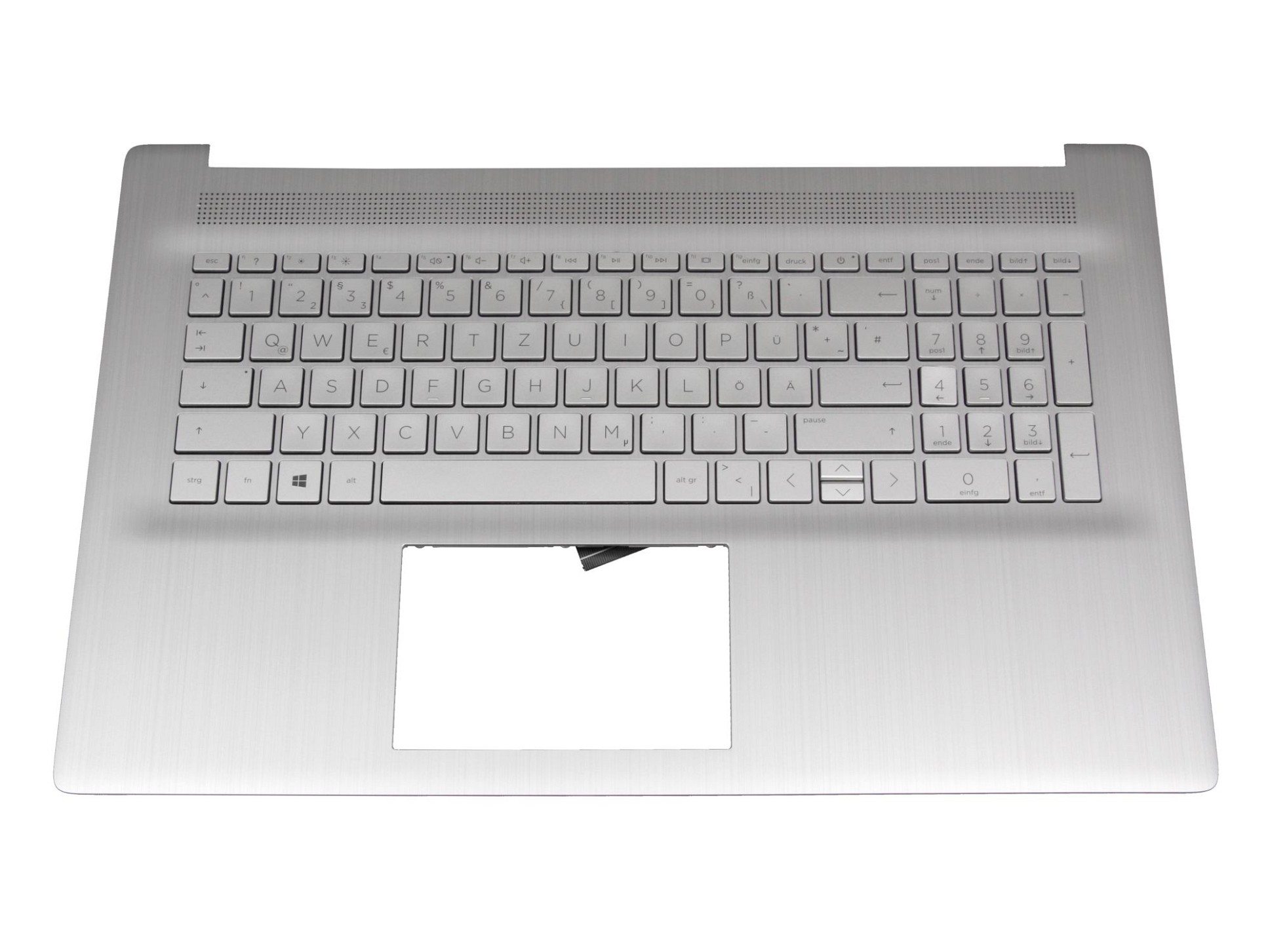 HP HPM19N8 Tastatur inkl. Topcase DE (deutsch) silber/silber