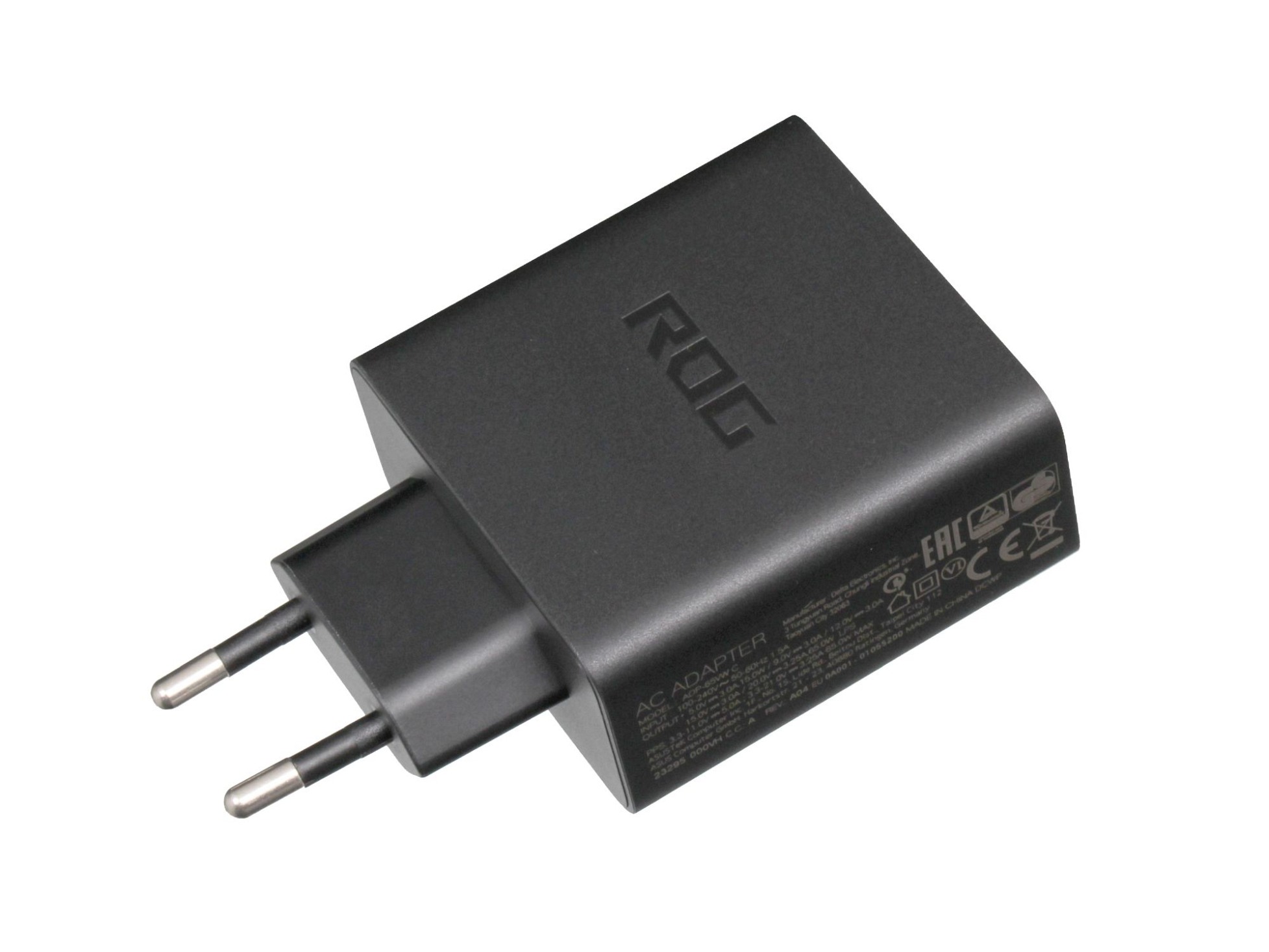 Asus 0A001-00899000 USB-C Netzteil 65,0 Watt EU Wallplug kleine Bauform