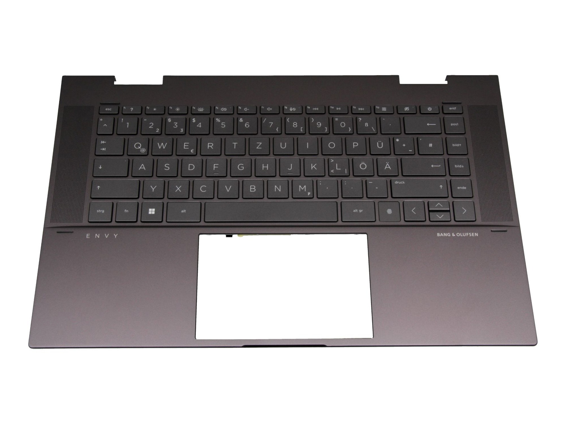 HP NSK-XY0BW GR Tastatur inkl. Topcase DE (deutsch) schwarz/schwarz mit Backlight