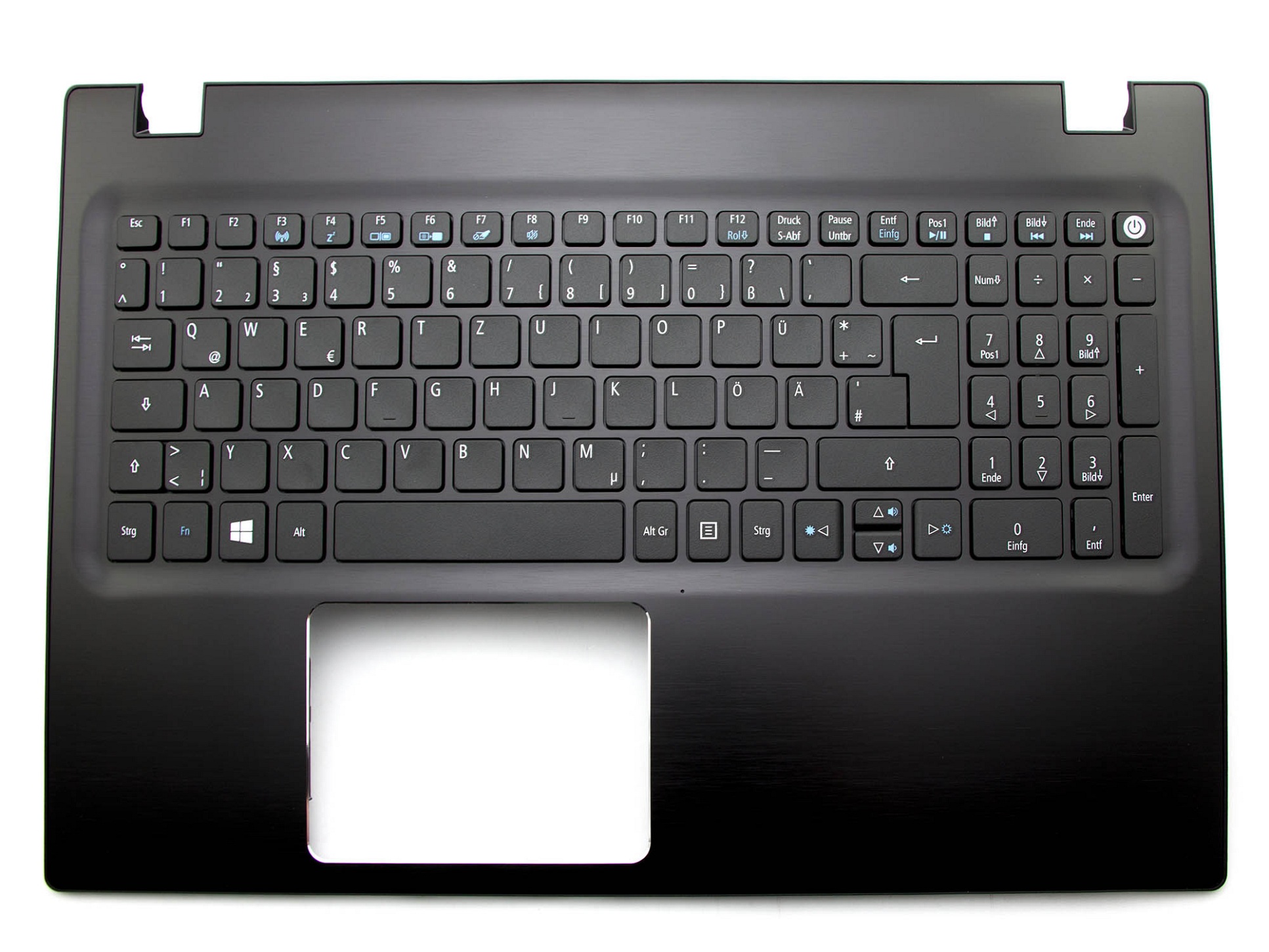 TF5571 Tastatur inkl. Topcase DE (deutsch) schwarz/schwarz