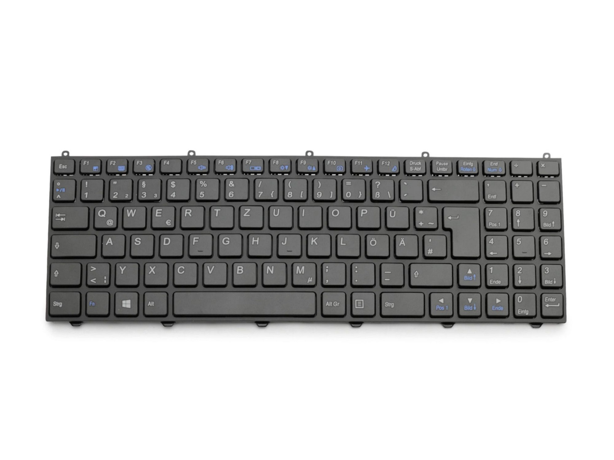 Clevo 6-80-W65S0-070-1 Tastatur DE (deutsch) schwarz/schwarz matt