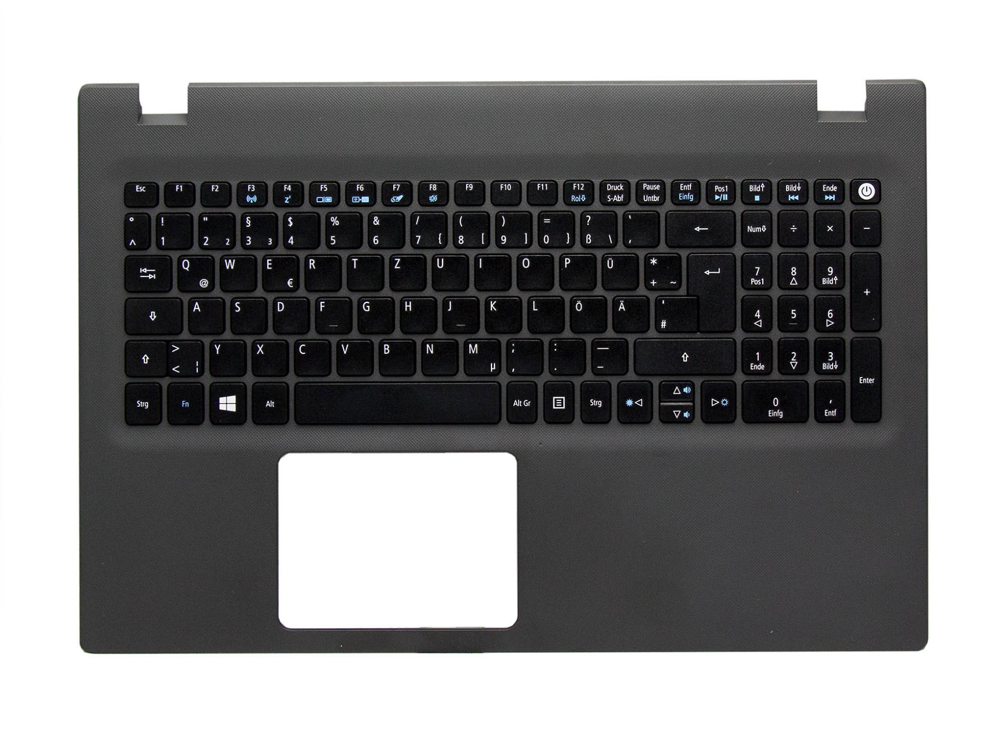 Acer EAZRT00201A Tastatur inkl. Topcase DE (deutsch) schwarz/grau