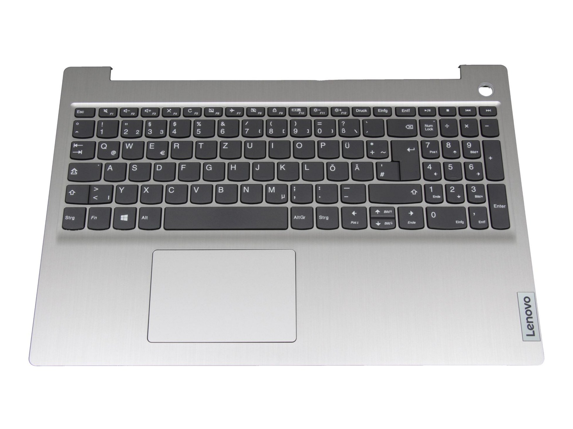 Lenovo PC5C-GR Tastatur inkl. Topcase DE (deutsch) grau/silber
