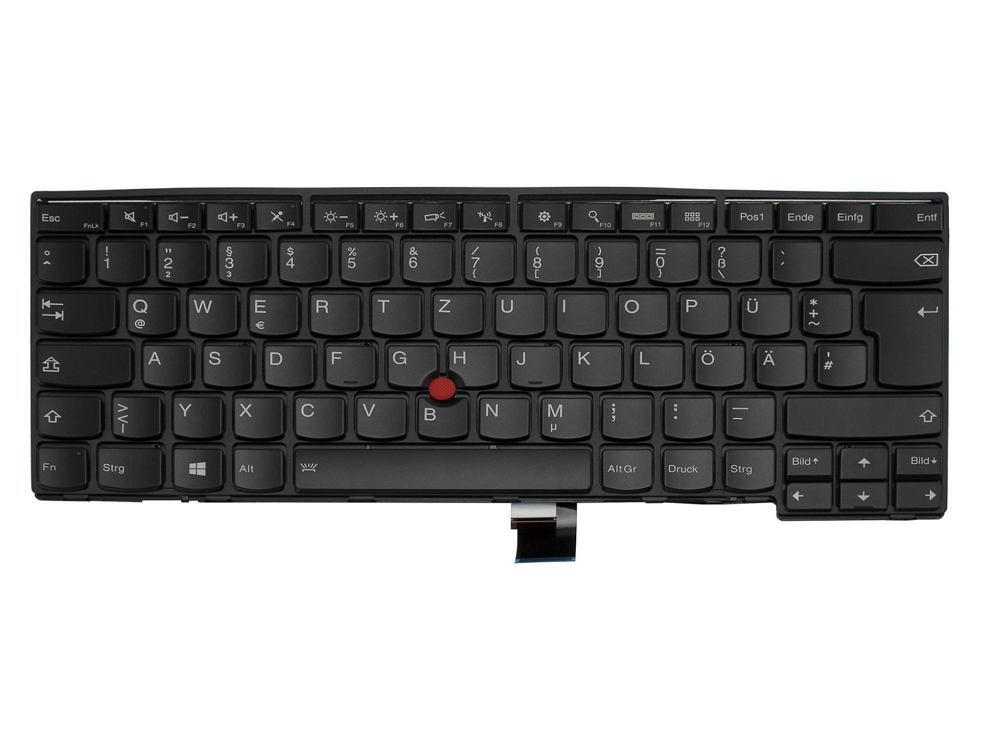 LiteOn SG-58850-2DA Tastatur DE (deutsch) schwarz/schwarz matt mit Backlight und Mouse-Stick