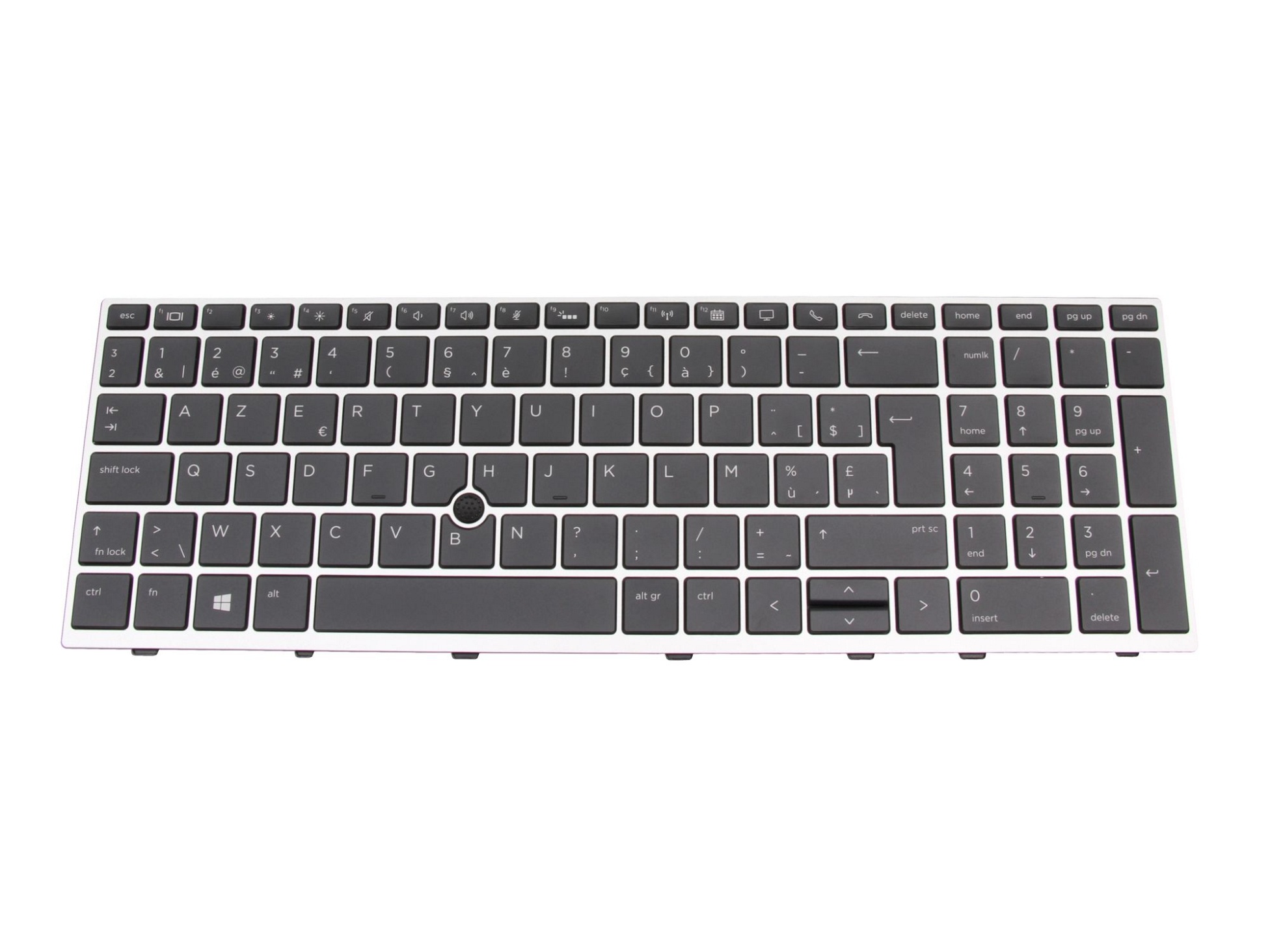 Sunrex L11999-A41 Tastatur BE (belgisch) schwarz/silber mit Backlight und Mouse-Stick
