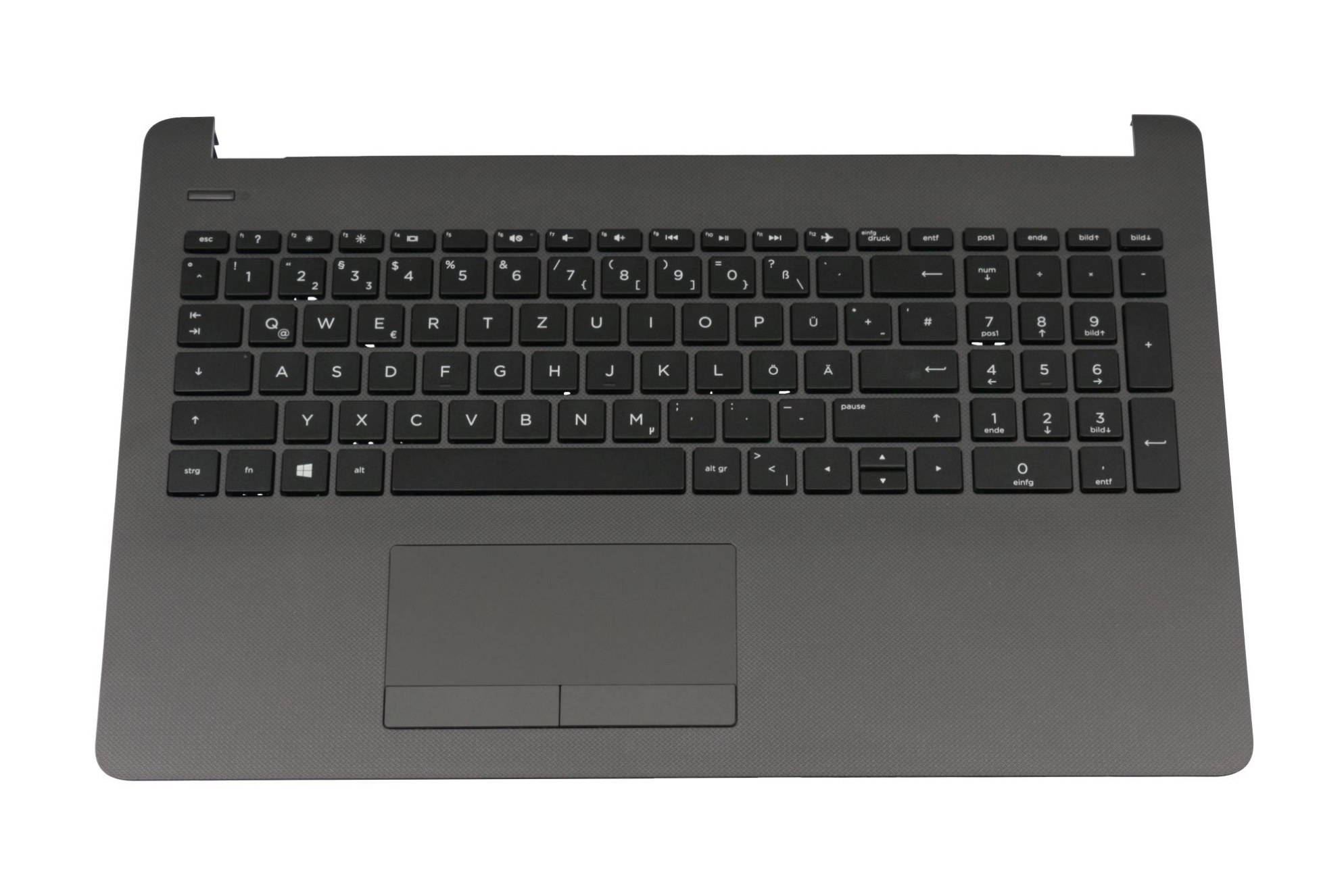 HP AM20400100 Tastatur inkl. Topcase DE (deutsch) schwarz/grau