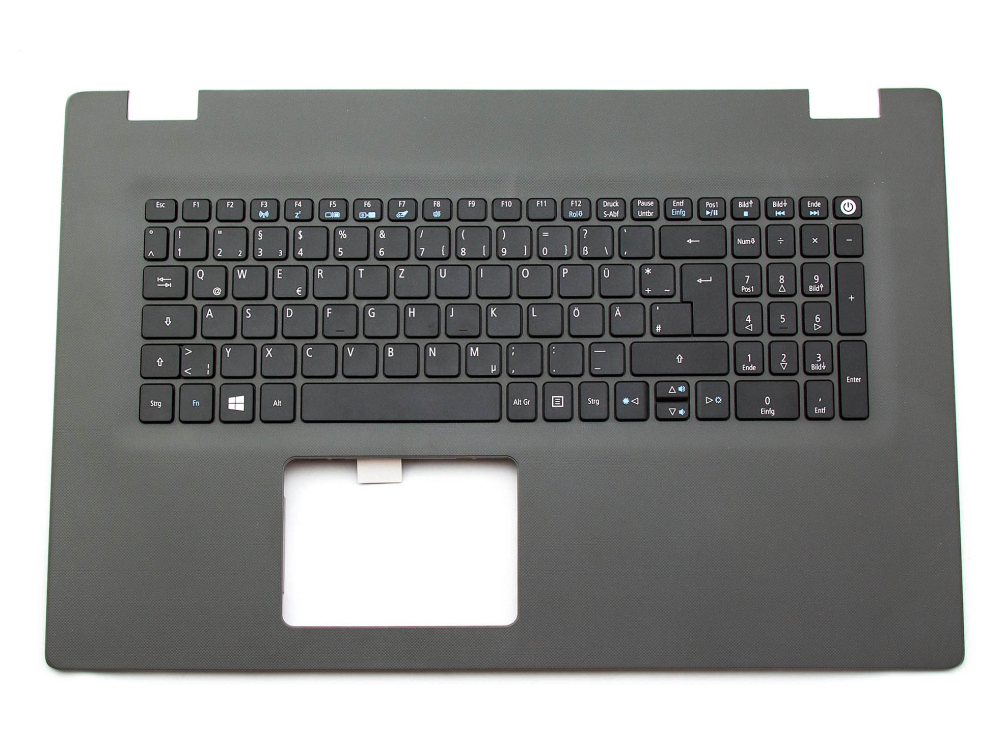 Acer NK.I1513.00J Tastatur inkl. Topcase DE (deutsch) schwarz/grau B-Ware
