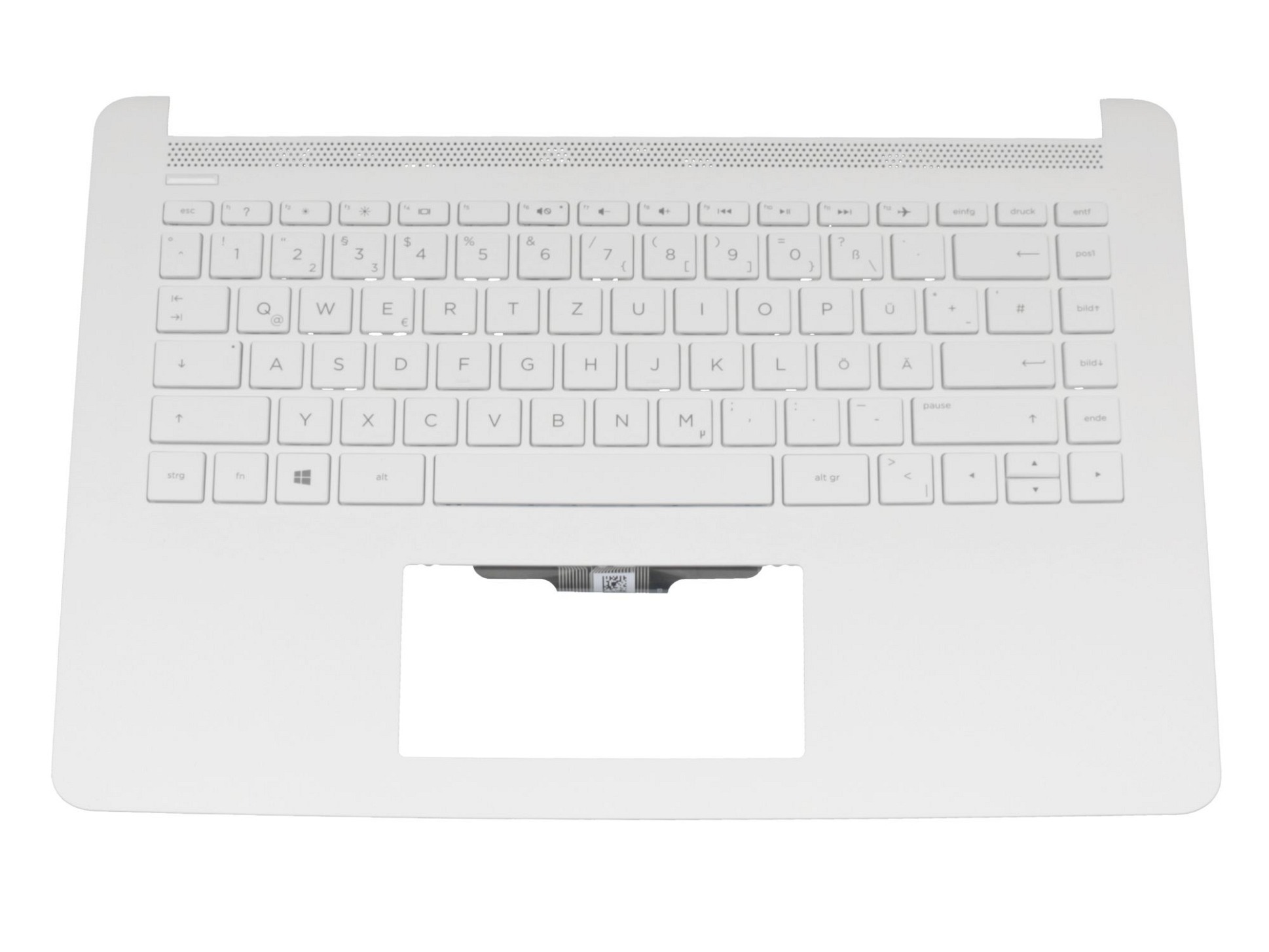 HP 929651-041 Tastatur inkl. Topcase DE (deutsch) weiß/weiß